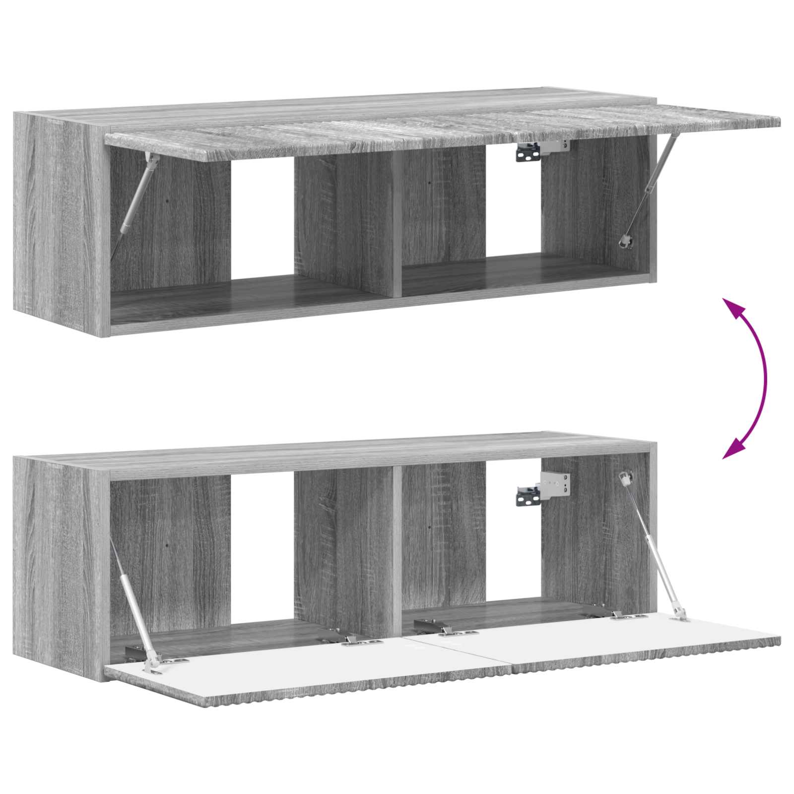 TV ormar 8 pcs Siva Sonoma