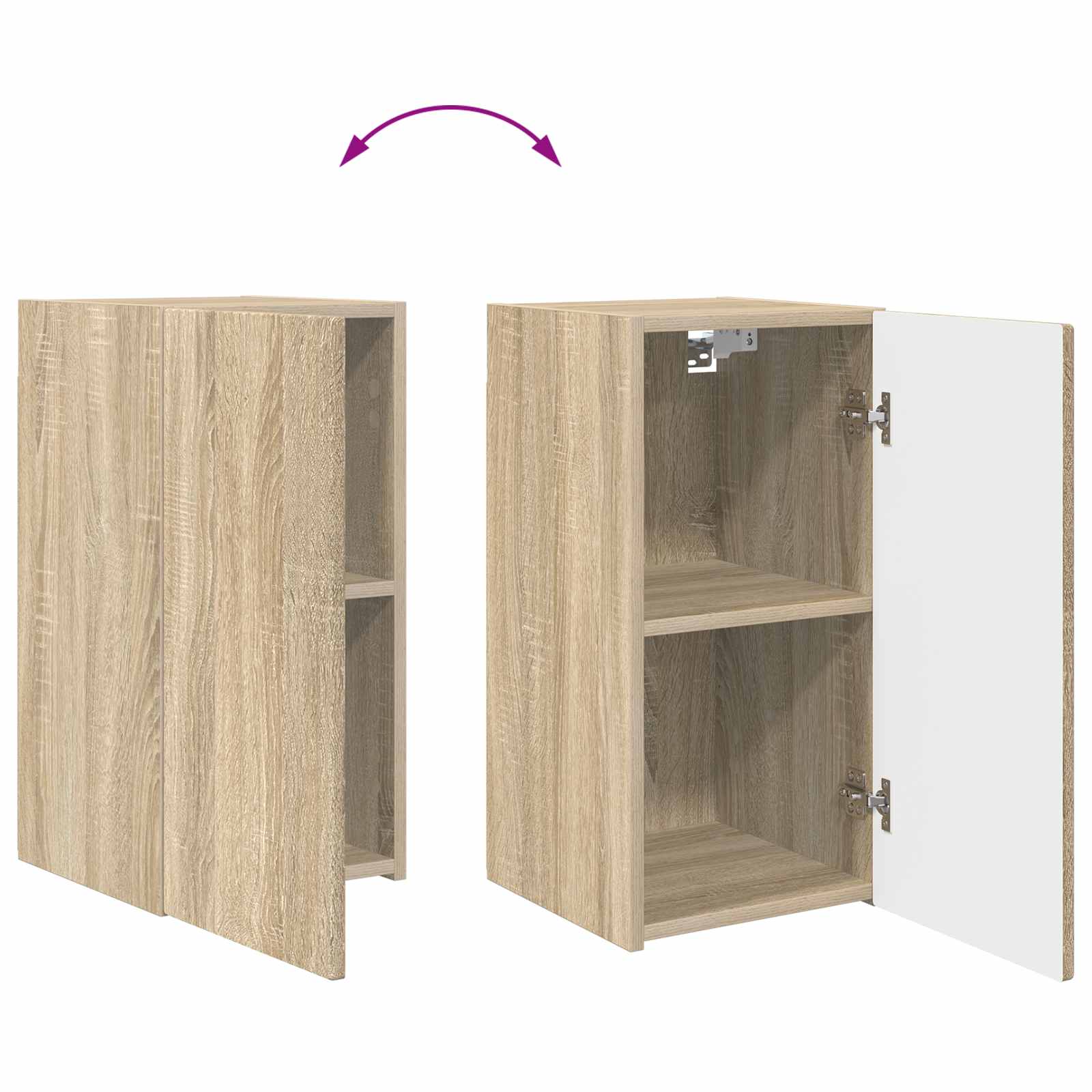 Set TV komoda 4 pcs Sonoma hrast Konstruirano drvo