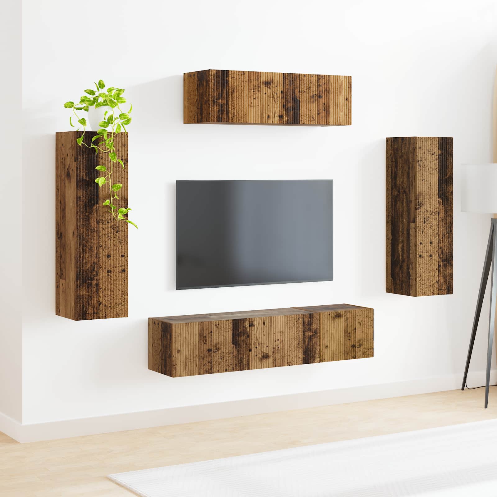 TV ormar 5 pcs Staro drvo