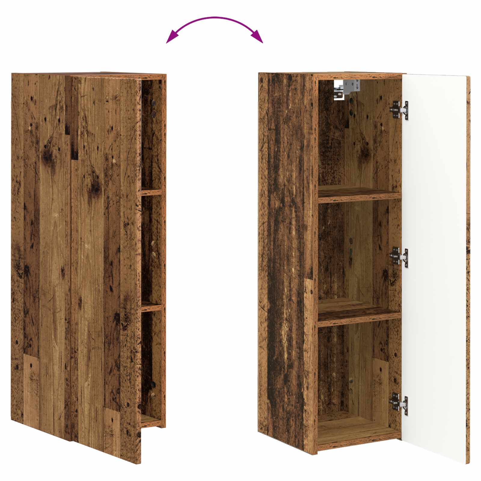 TV ormar 5 pcs Staro drvo