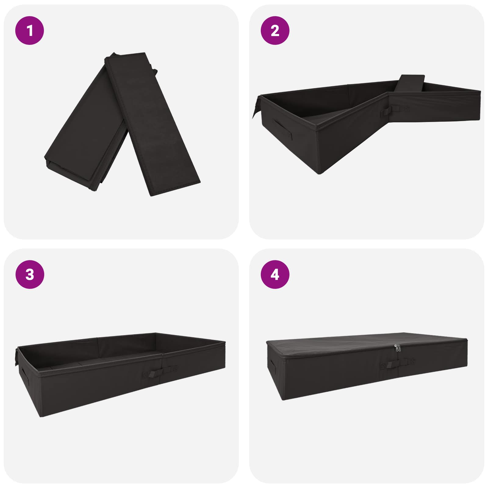 Kutija za spremanje 6 pcs Antracit 100 x 50 x 18 cm