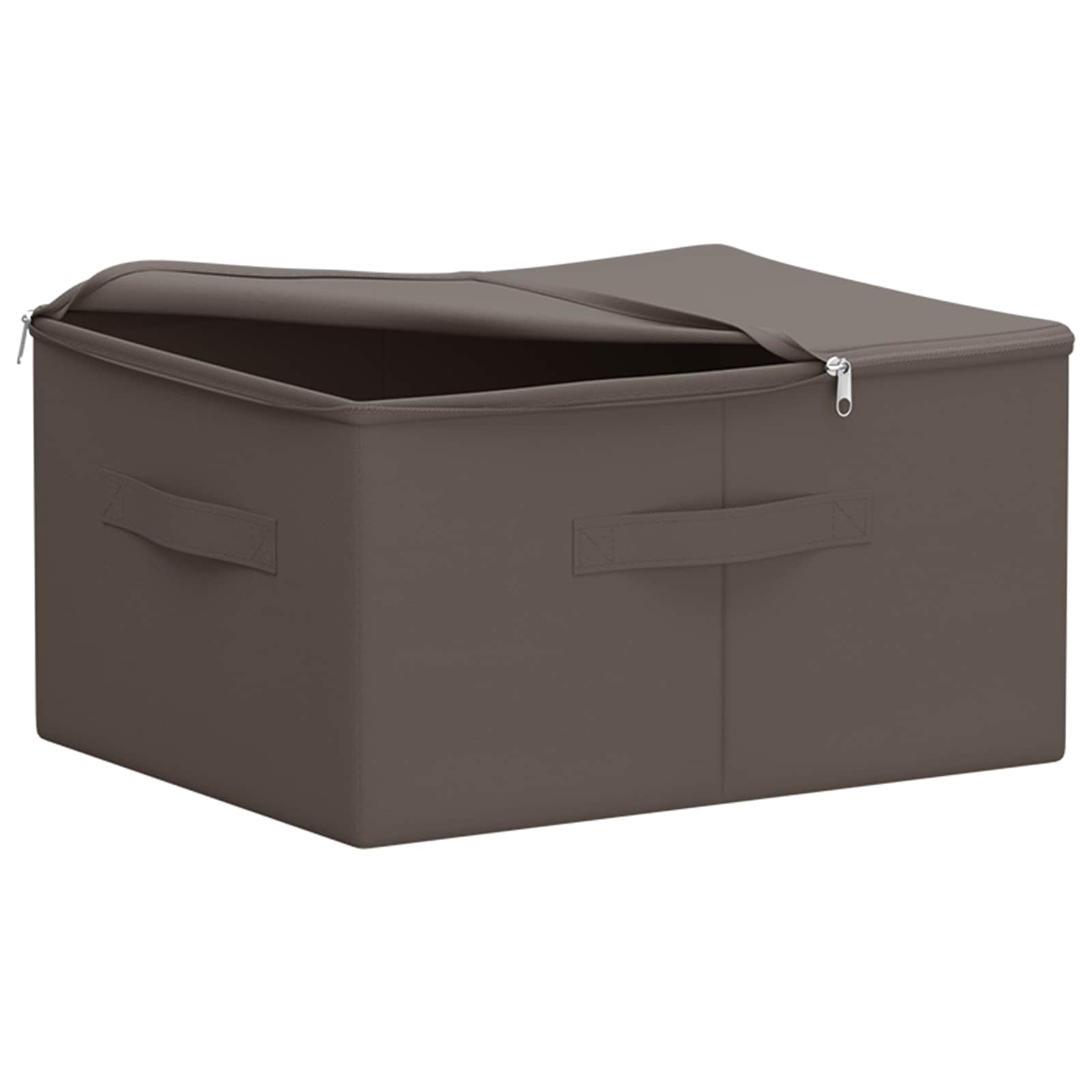 Kutija za spremanje 24 pcs Siva 50 x 30 x 25 cm Netkana tkanina