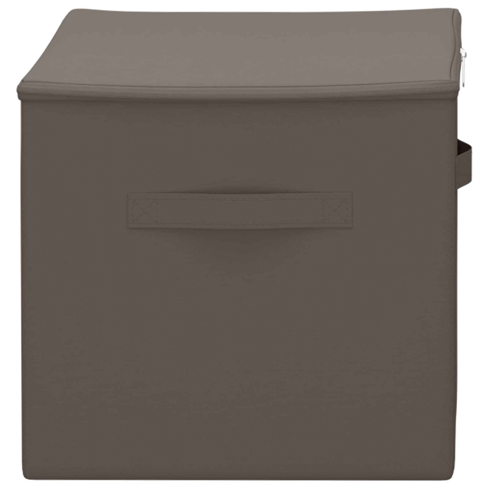 Kutija za spremanje 2 pcs Siva 60 x 43 x 35 cm Netkana tkanina