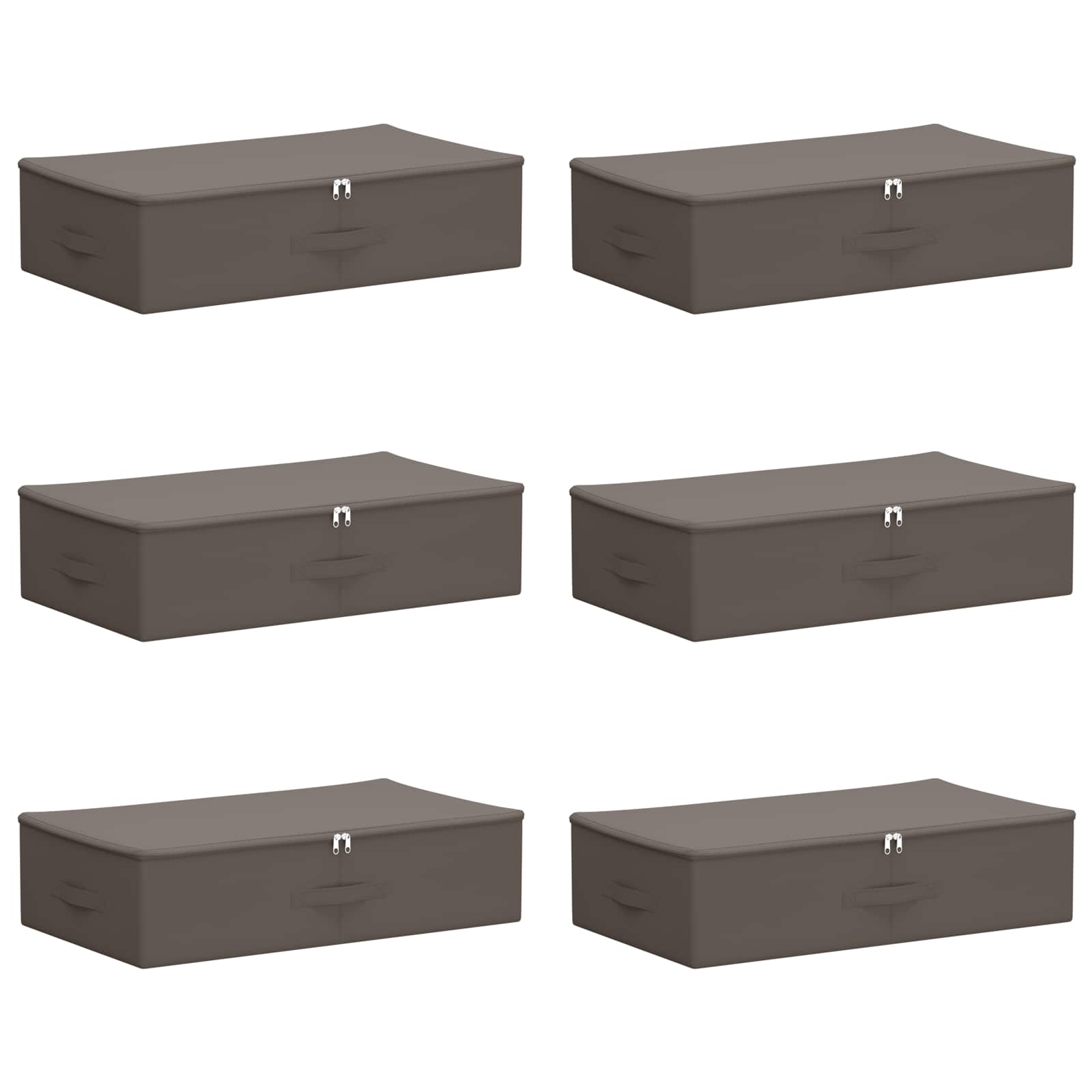 Kutija za spremanje 6 pcs Siva 70 x 40 x 18 cm Netkana tkanina