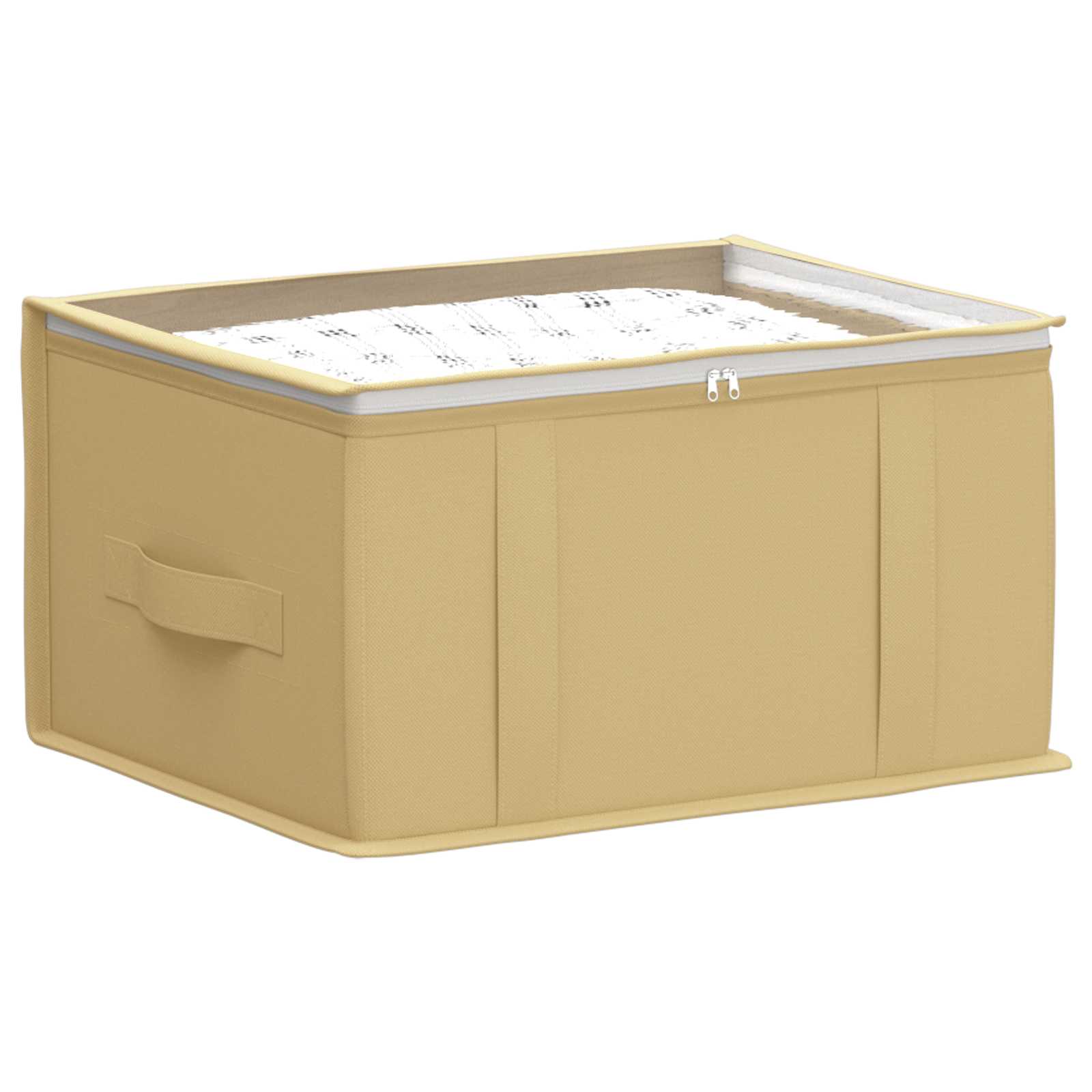 Kutija za pohranu s prozirnim prozorom na vrhu 2 pcs Krem