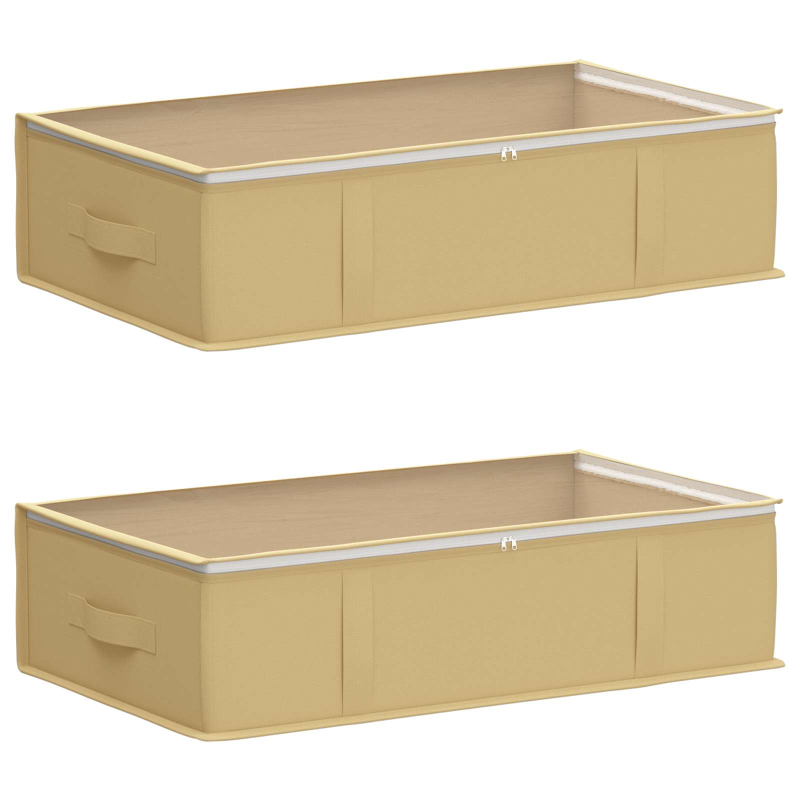 Kutija za pohranu s prozirnim prozorom na vrhu 2 pcs Krem