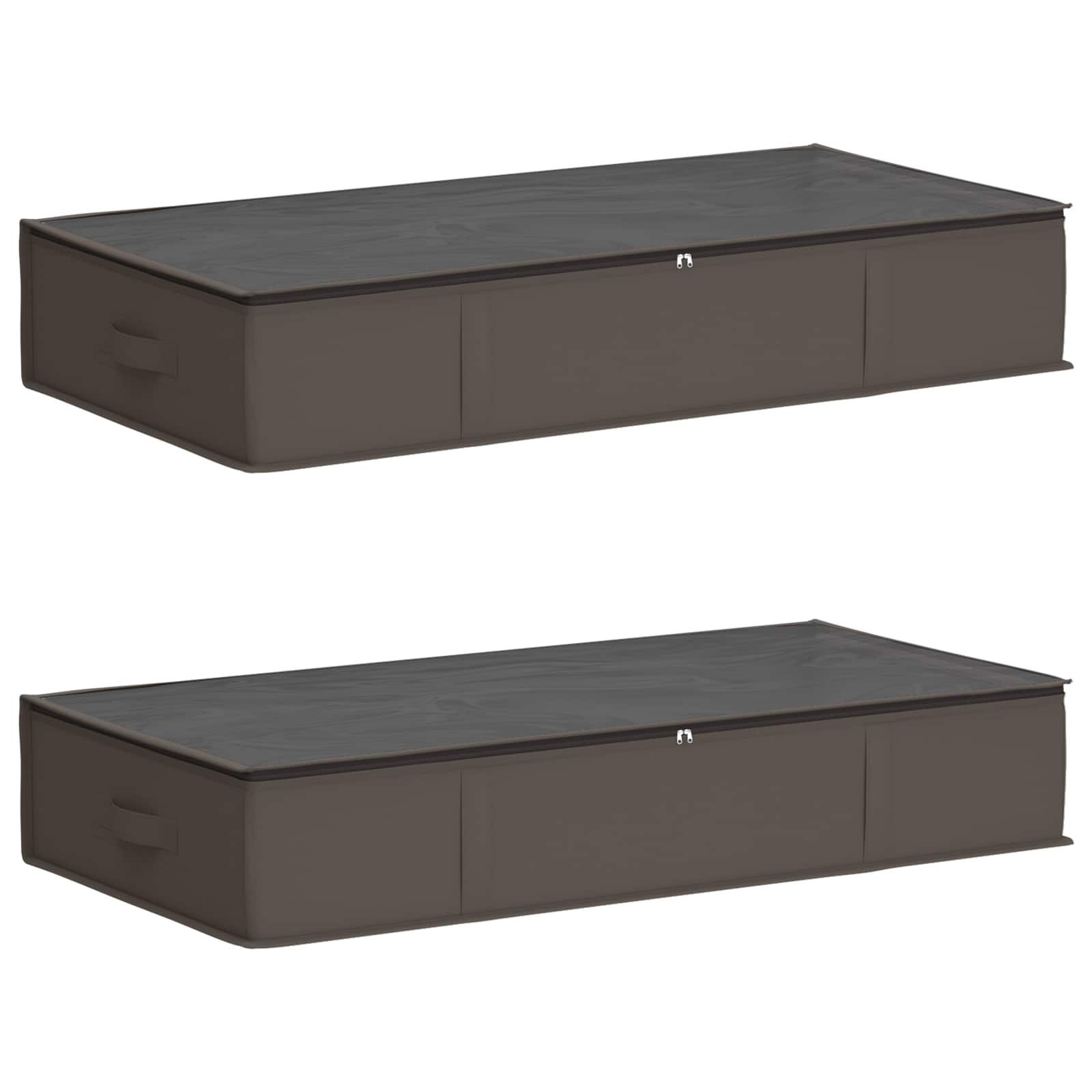 Kutija za pohranu s prozirnim prozorom na vrhu 2 pcs Siva