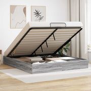 Otomanski krevet s pohranom Sivi Sonoma 203 x 180 x 25 cm