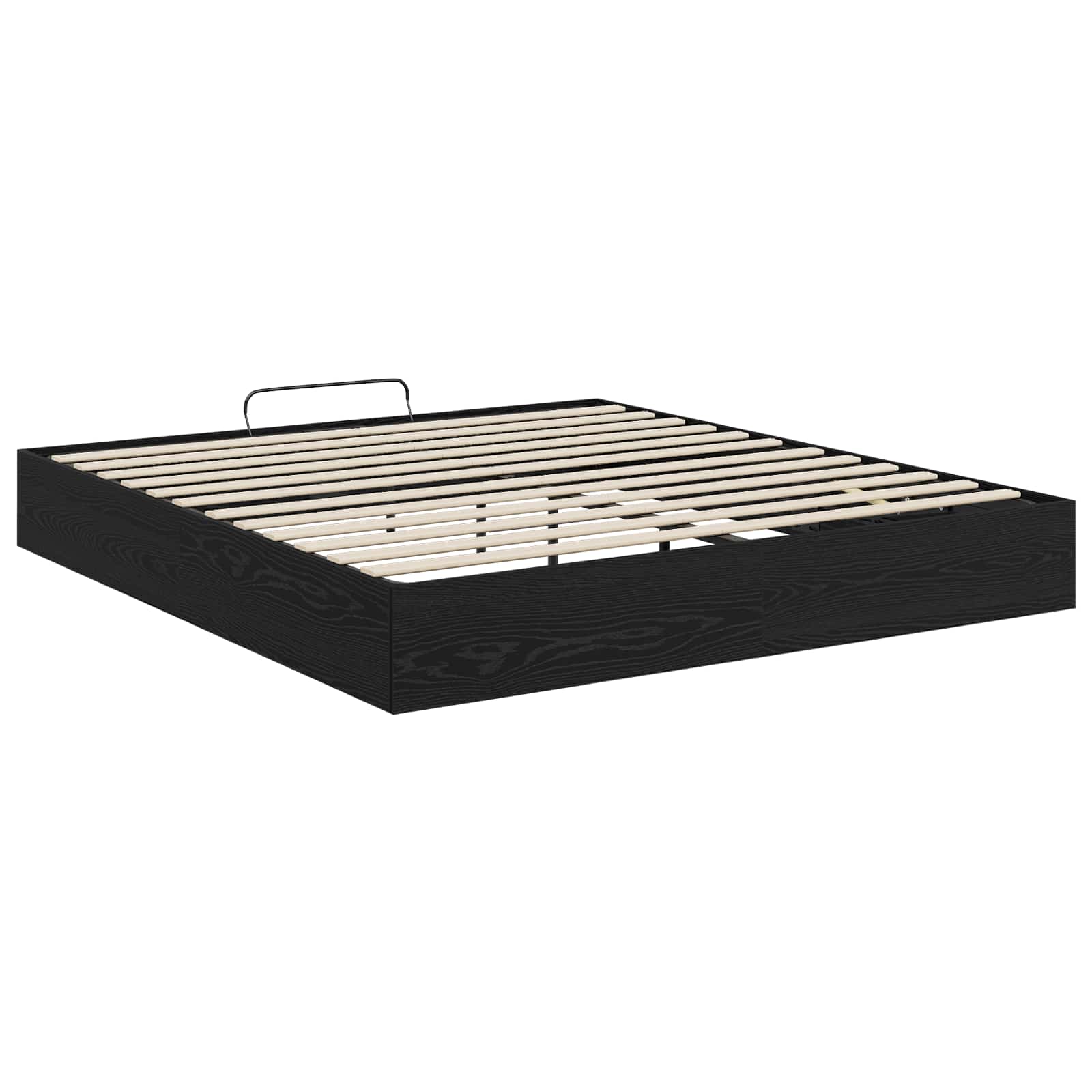 Otomanski krevet s pohranom Crni Hrast 203 x 160 x 25 cm