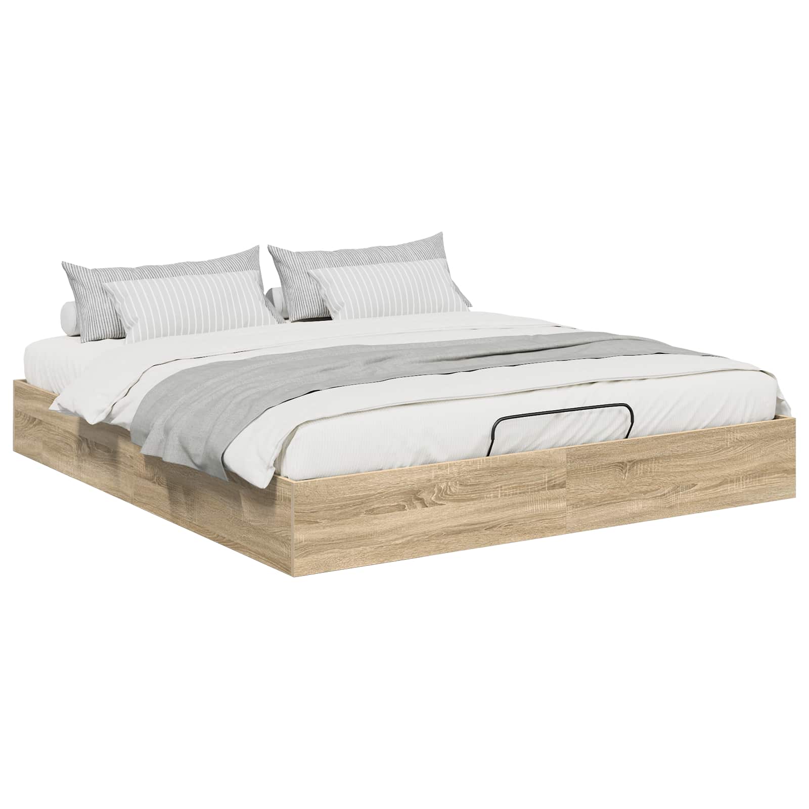 Otomanski krevet s pohranom Sonoma hrast 203 x 160 x 25 cm