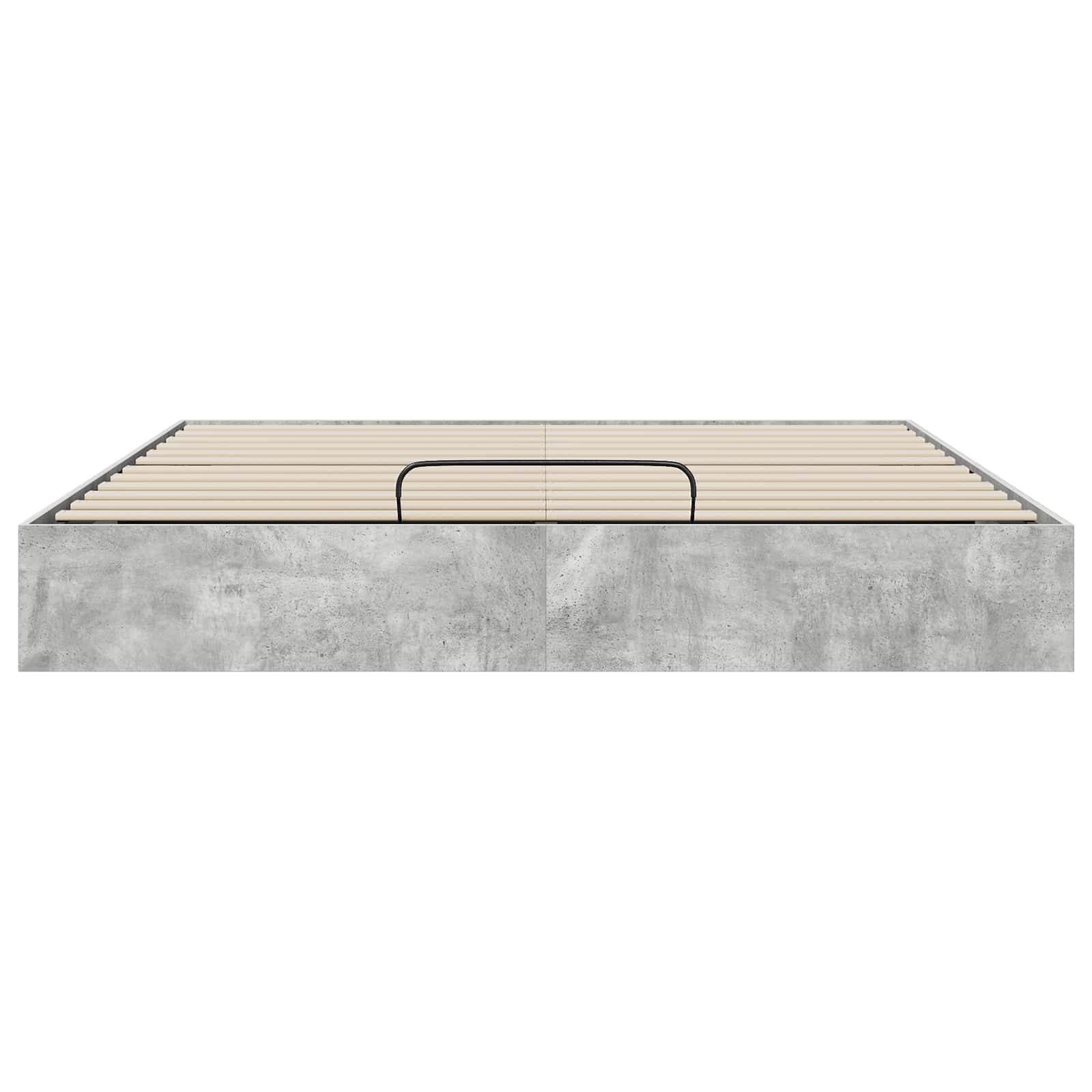 Otomanski krevet Betonsko Siva 160 x 200 cm Konstrukcijsko drvo