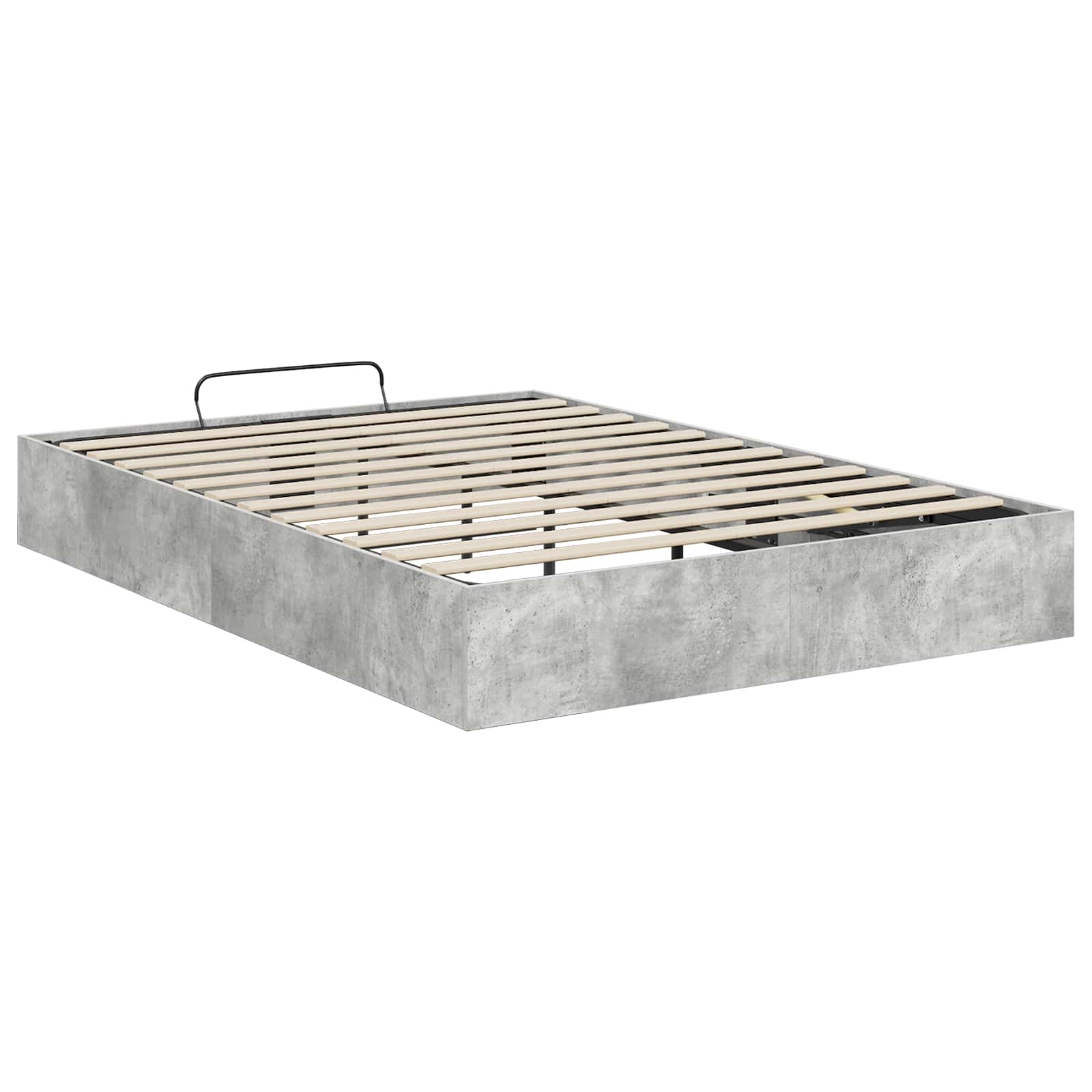Otomanski krevet Betonsko Siva 150 x 200 cm Konstrukcijsko drvo