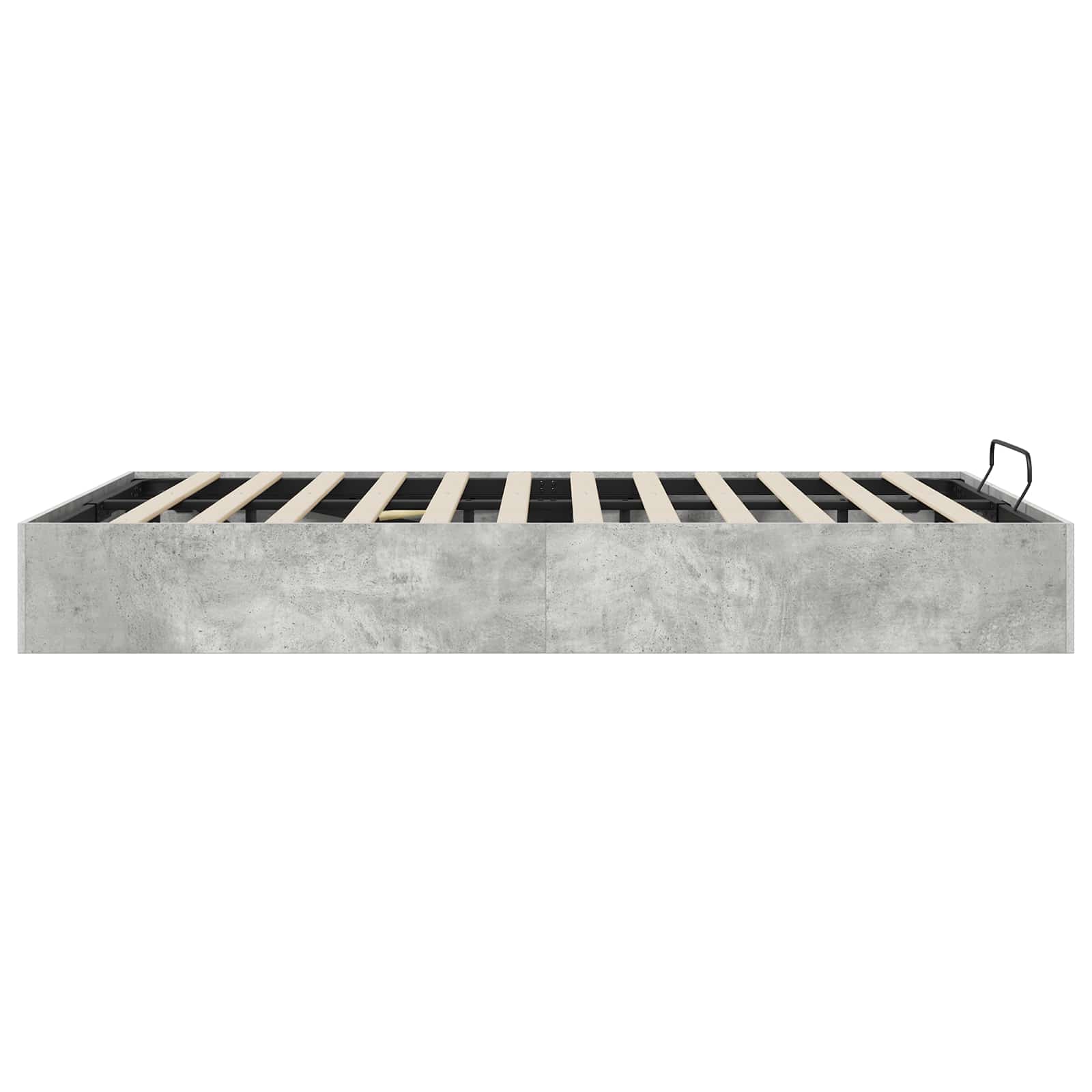Otomanski krevet Betonsko Siva 150 x 200 cm Konstrukcijsko drvo