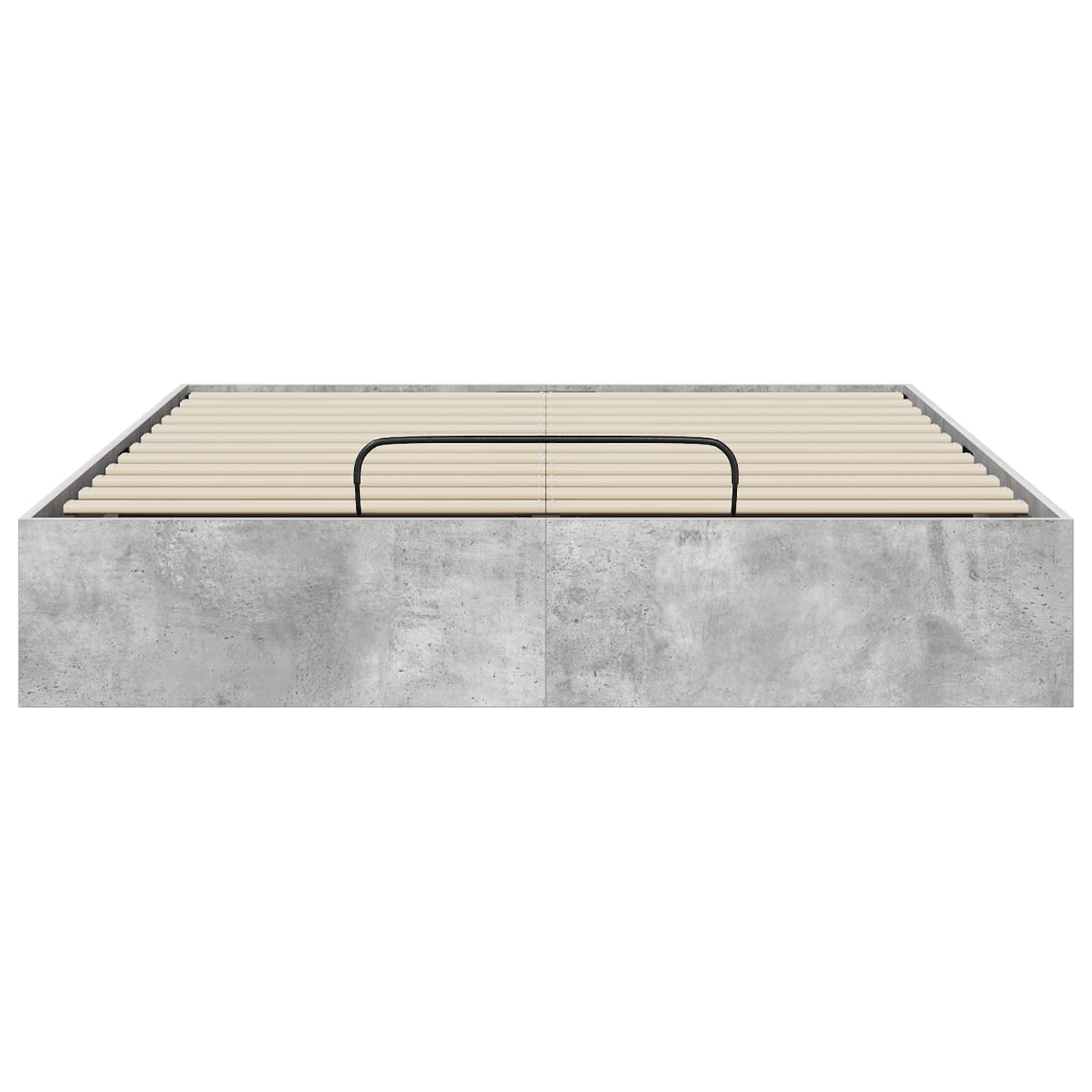 Otomanski krevet Betonsko Siva 140 x 200 cm Konstrukcijsko drvo