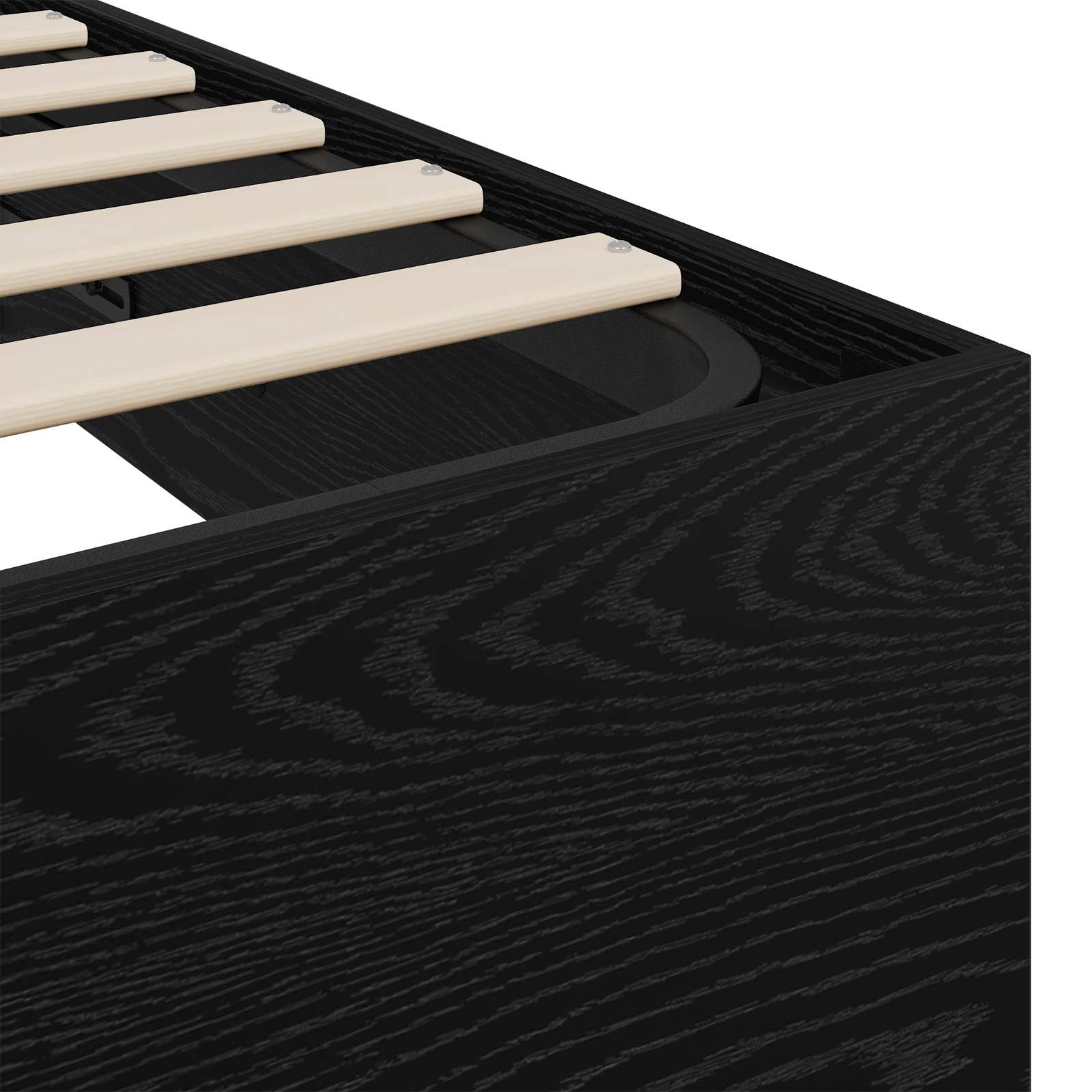 Otomanski krevet s pohranom Crni Hrast 203 x 120 x 25 cm