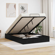 Otomanski krevet s pohranom Crni Hrast 203 x 120 x 25 cm