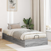 Otomanski krevet s pohranom Sivi Sonoma 203 x 90 x 25 cm