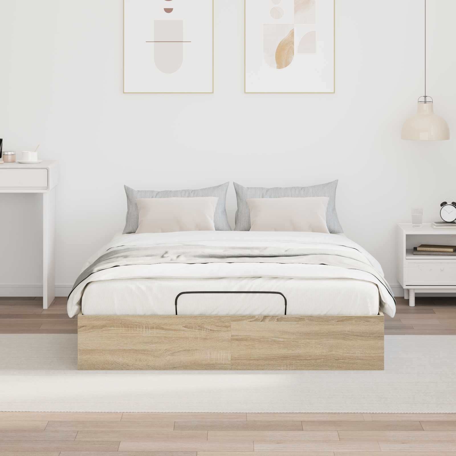 Otomanski krevet s pohranom Sonoma hrast 193 x 140 x 25 cm