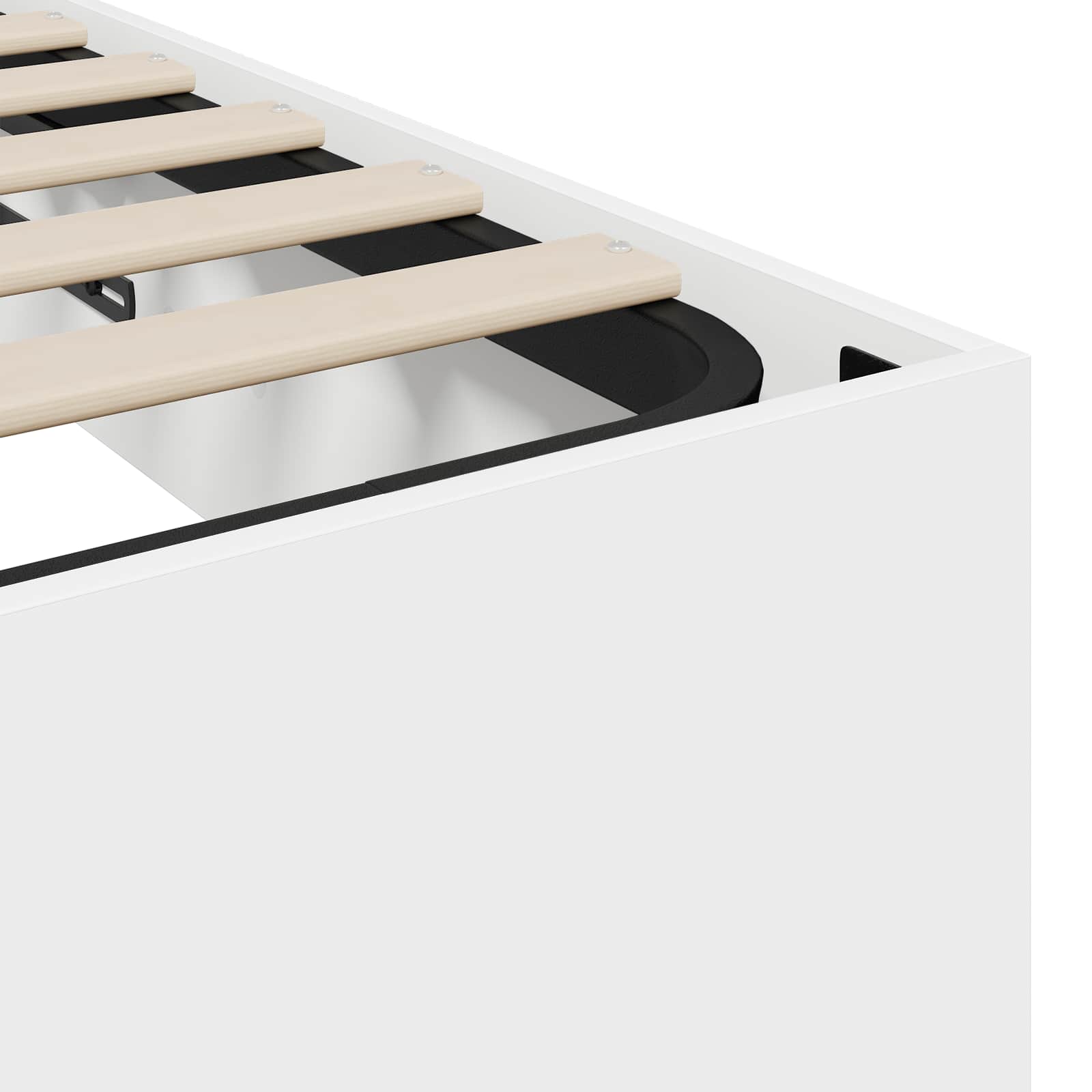 Otomanski krevet Bijeli 193 x 120 x 25 cm Konstrukcijsko drvo