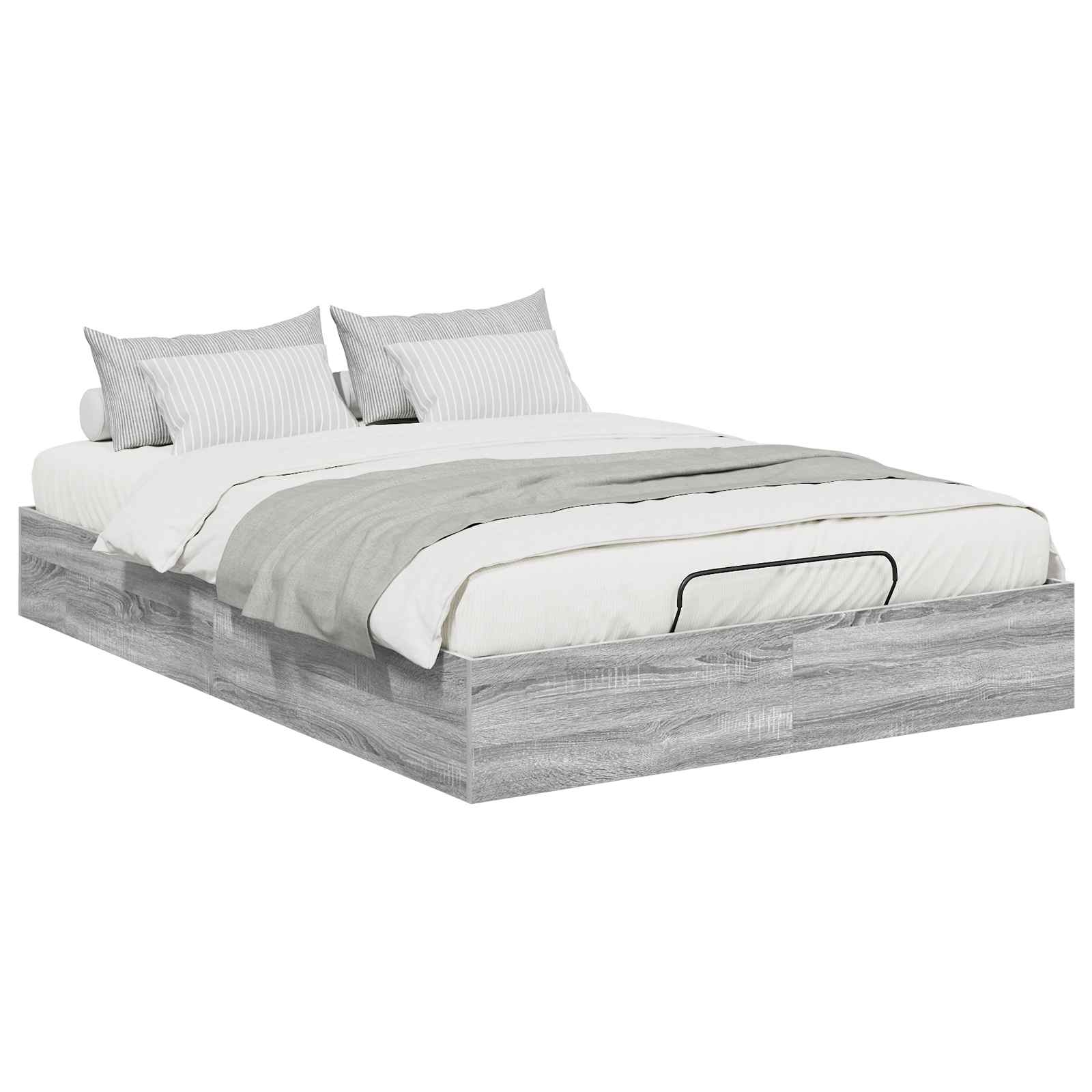 Otomanski krevet s pohranom Sivi Sonoma 193 x 120 x 25 cm