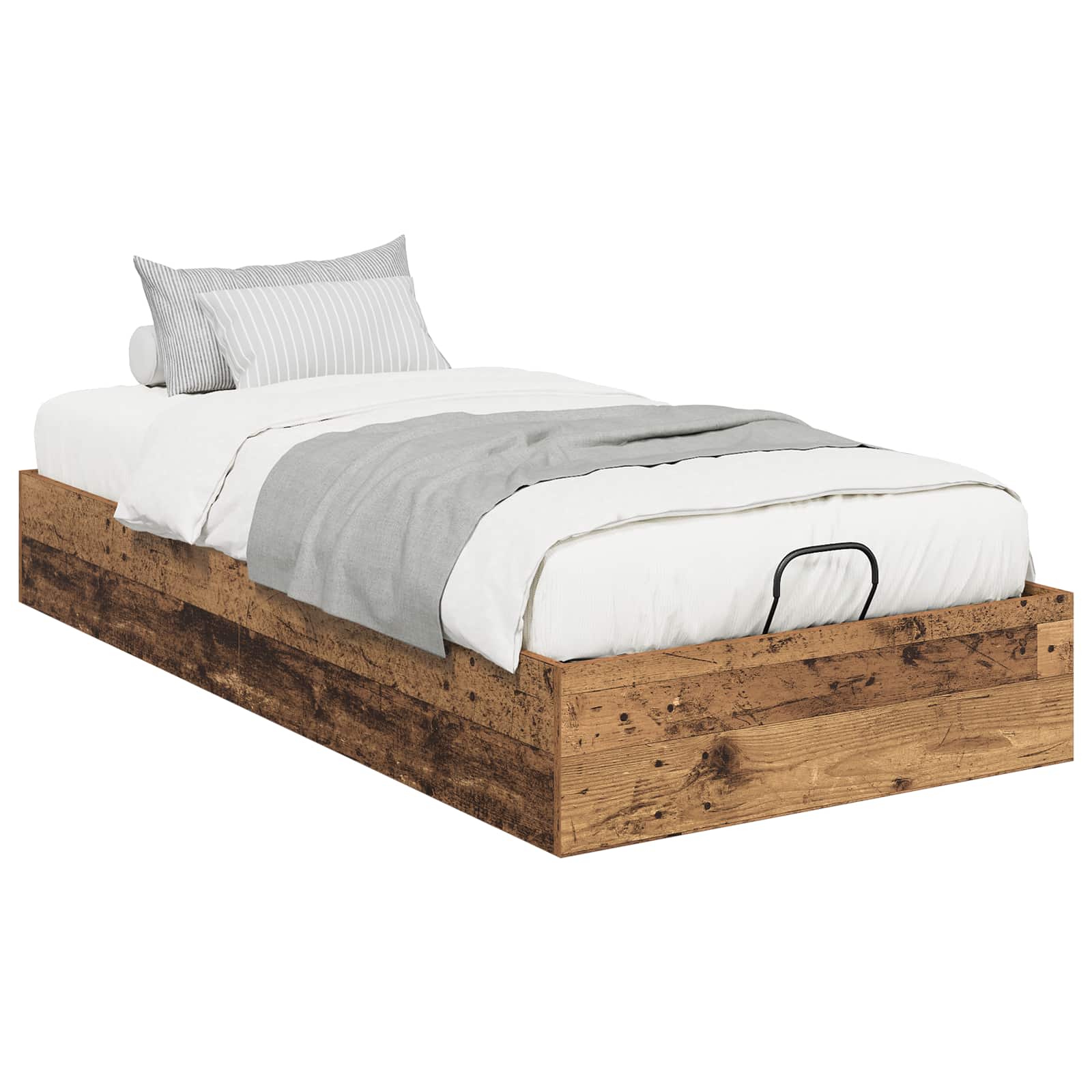 Otomanski krevet s pohranom Staro drvo 193 x 90 x 25 cm