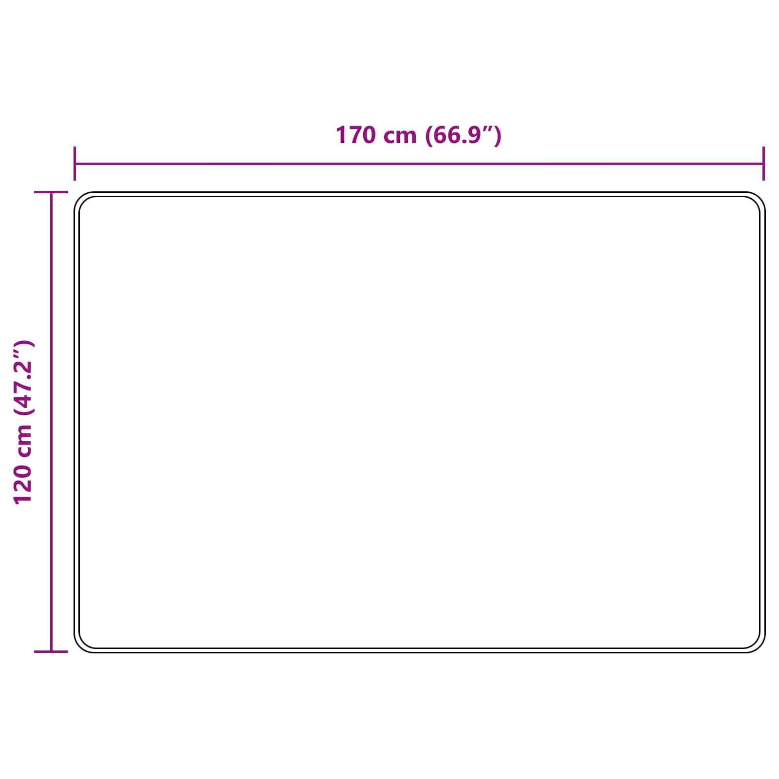Traka za tepih MARSA Šumsko zelena 120 x 170 cm Poliester i PVC