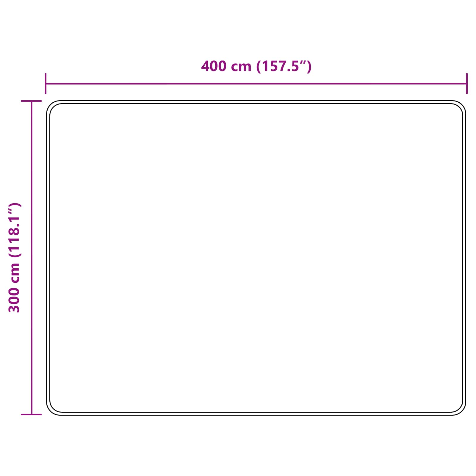Traka za tepih MARSA Šumsko zelena 300 x 400 cm Poliester i PVC