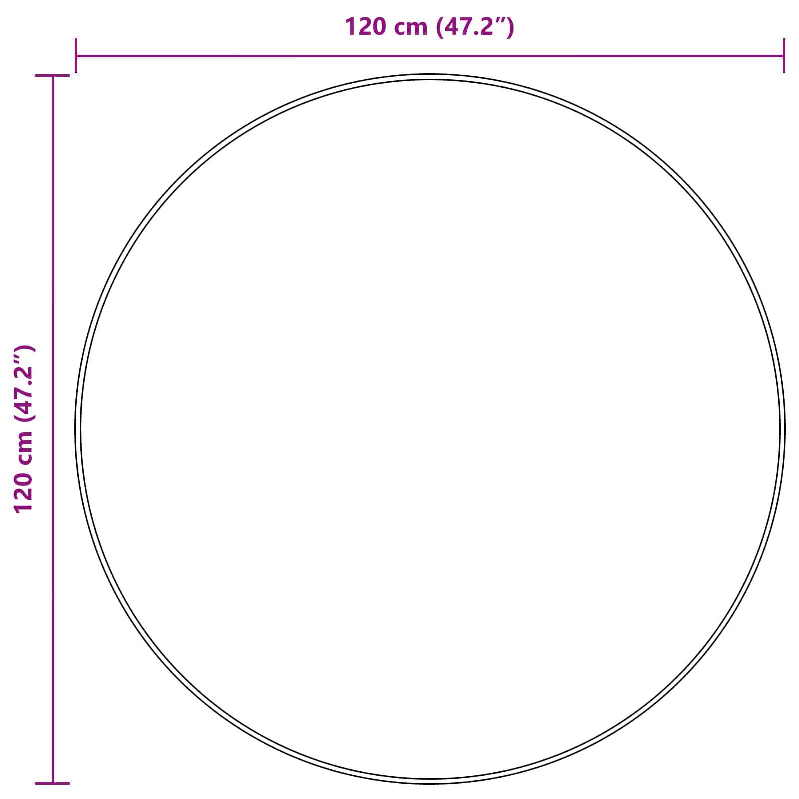 Traka za tepih MARSA Šumsko zelena 120 x 120 cm Poliester i PVC