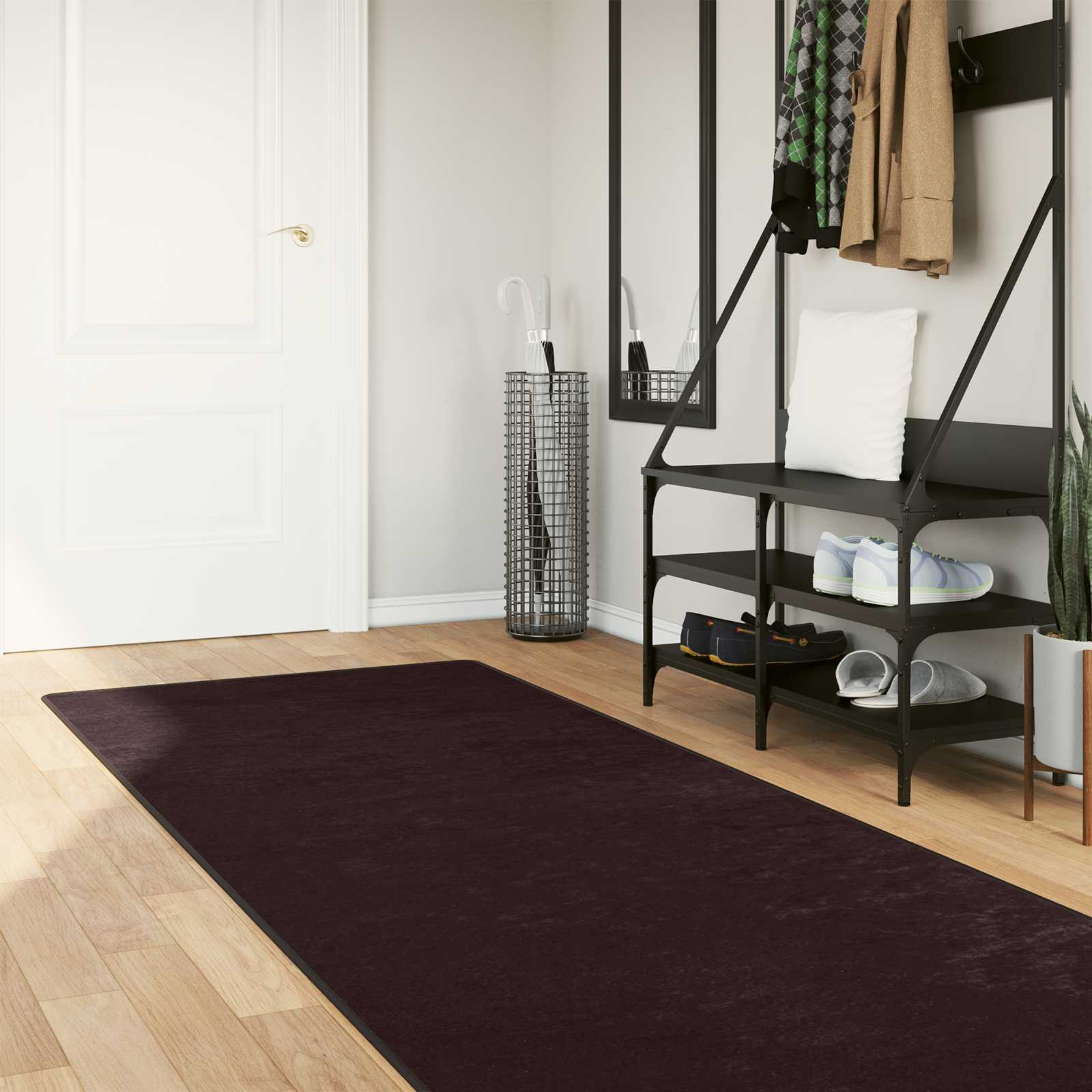 Traka za tepih MARSA Antracit 100 x 400 cm Poliester i PVC