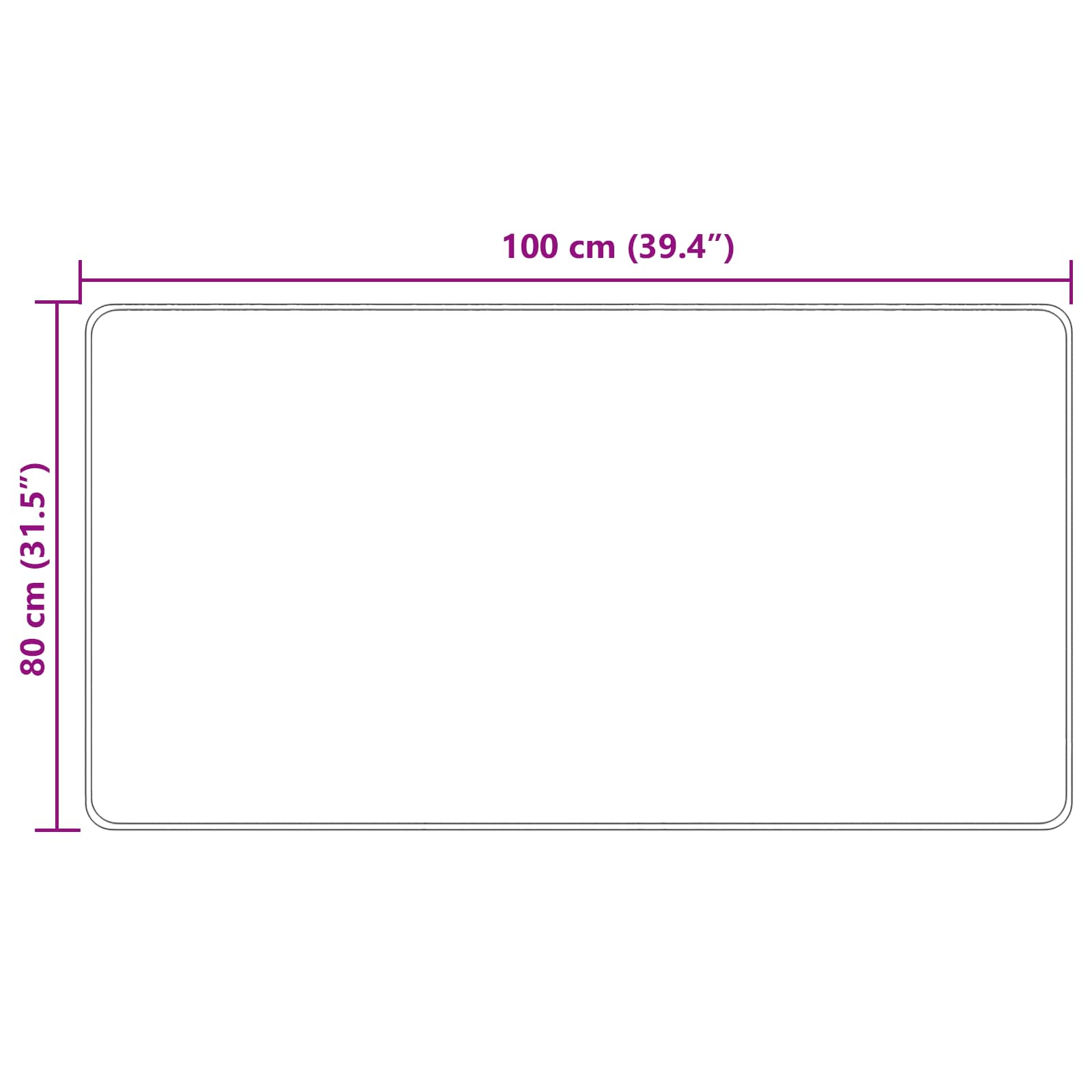 Traka za tepih MARSA Žuta 80 x 100 cm Poliester i PVC