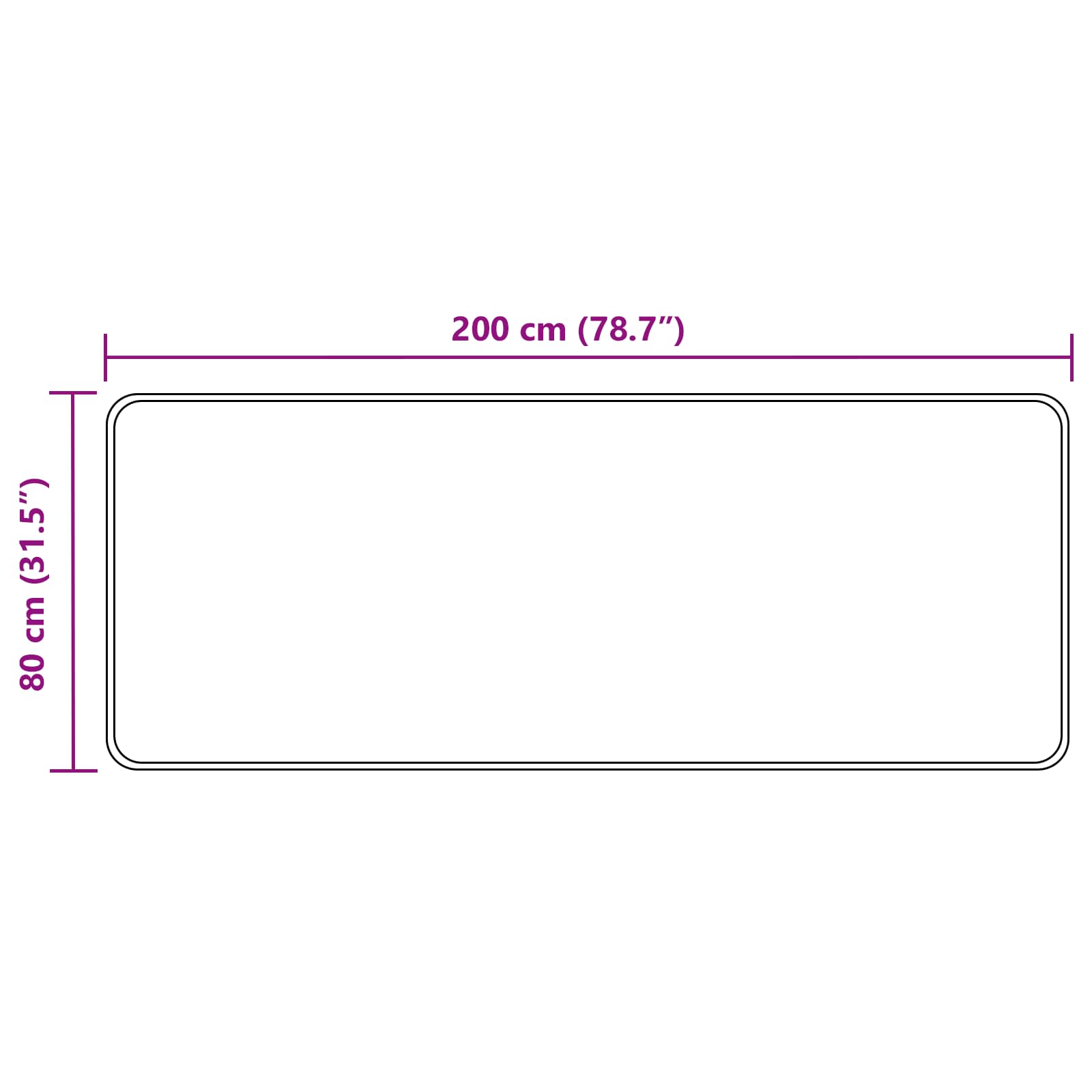 Traka za tepih MARSA Žuta 80 x 200 cm Poliester i PVC