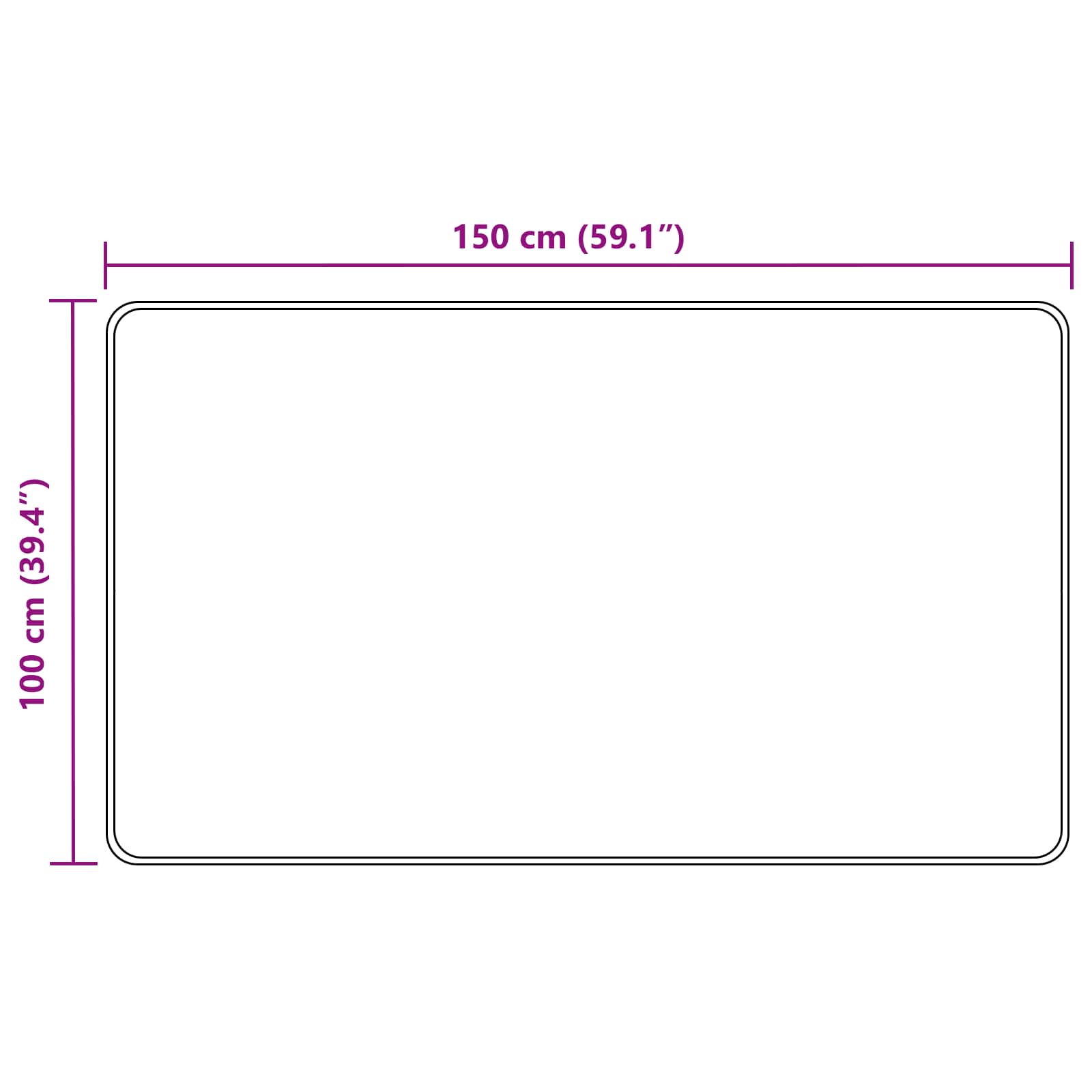Traka za tepih MARSA Žuta 100 x 150 cm Poliester i PVC