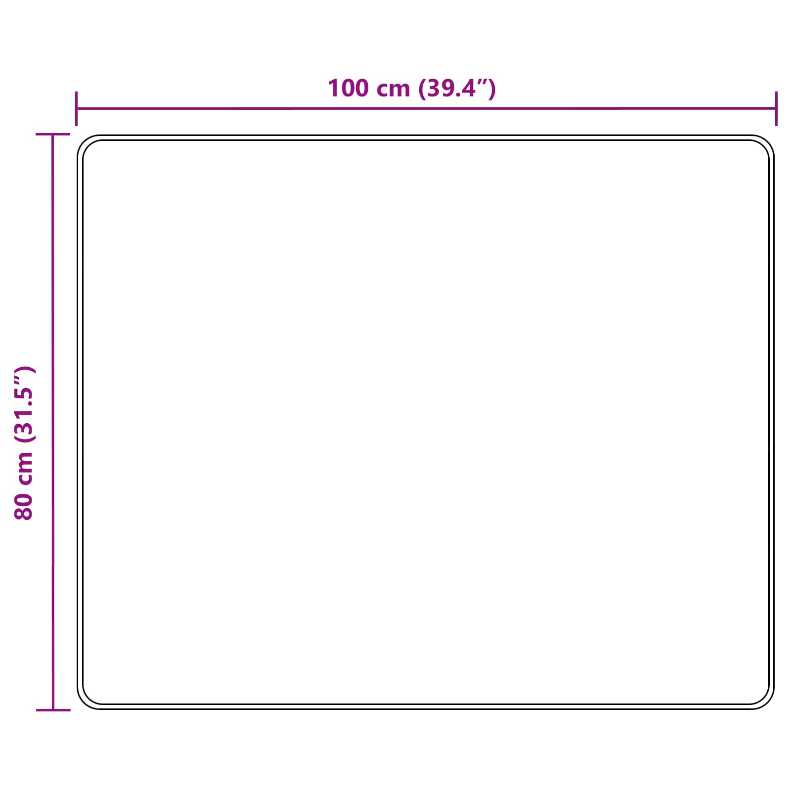 Traka za tepih MARSA Šareni 80 x 100 cm Poliester i PVC