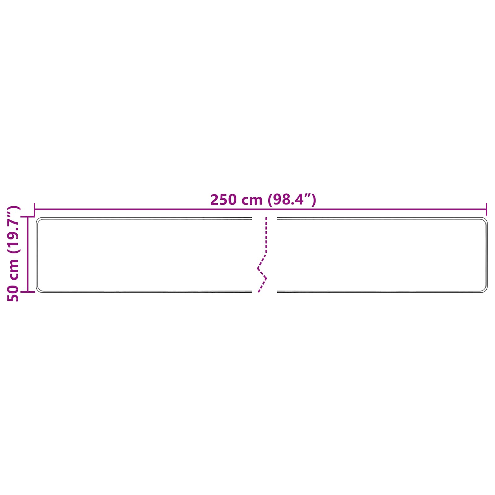 Traka za tepih MARSA Šareni 50 x 250 cm Poliester i PVC