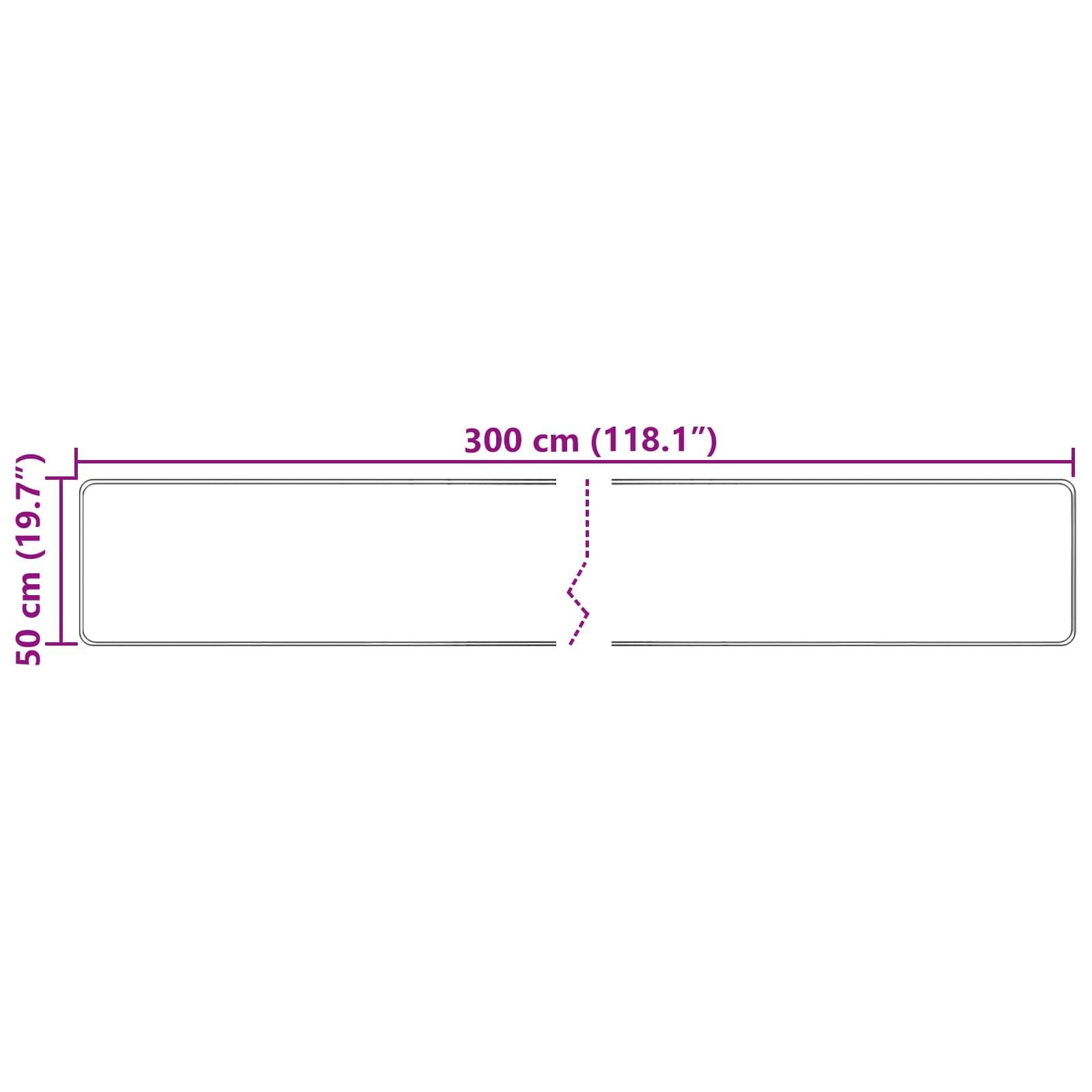 Traka za tepih MARSA Šareni 50 x 300 cm Poliester i PVC