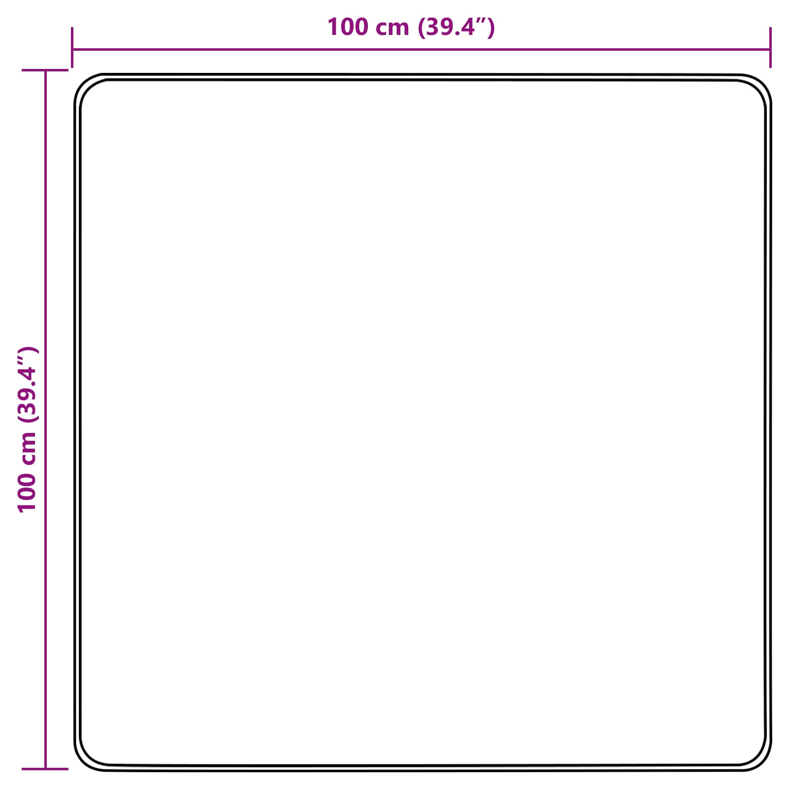 Traka za tepih MARSA Šareni 100 x 100 cm Poliester i PVC
