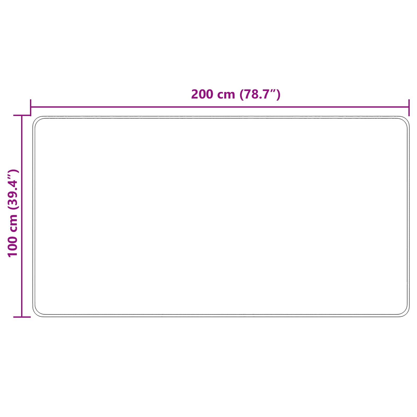 Traka za tepih MARSA Šareni 100 x 200 cm Poliester i PVC