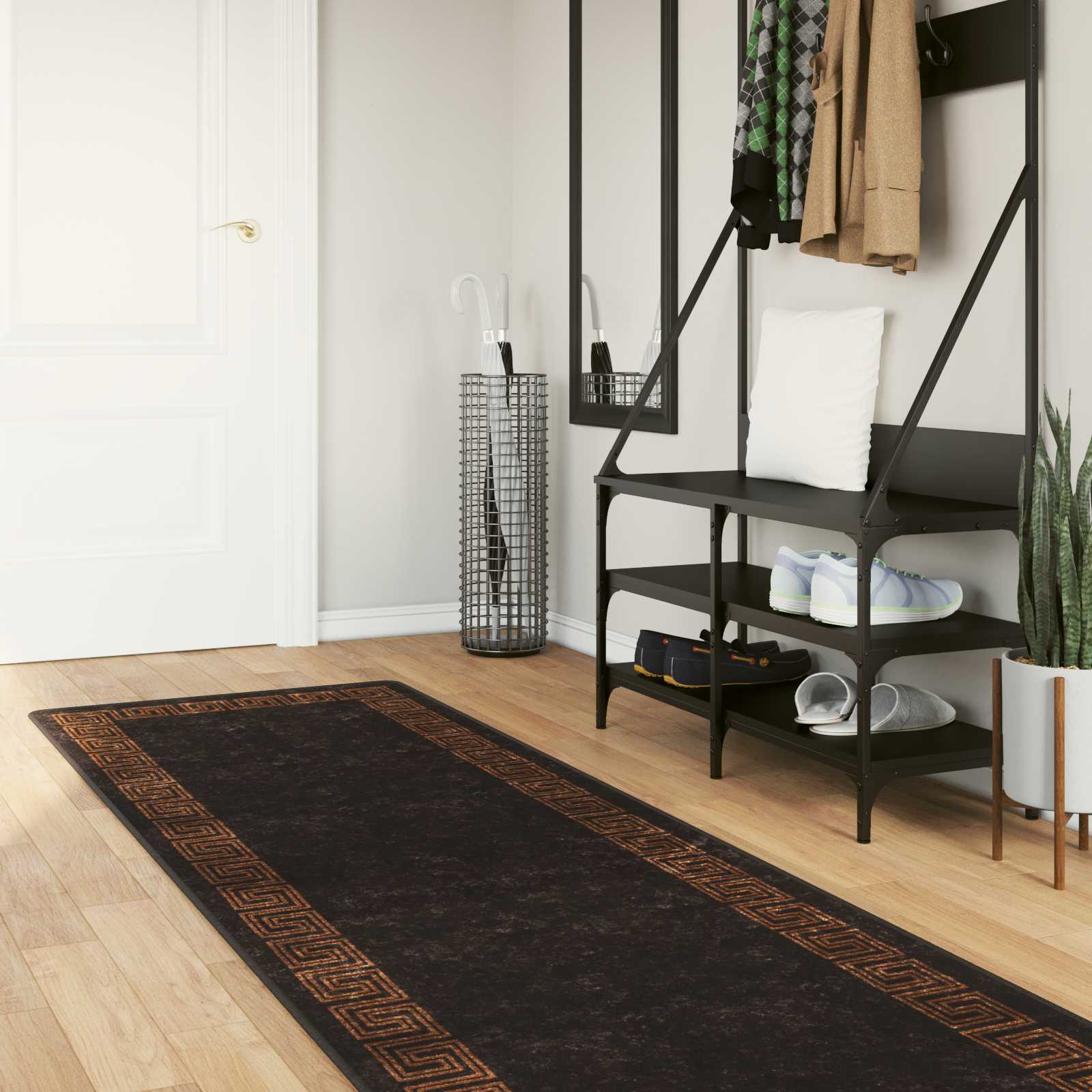 Traka za tepih MARSA Crna 80 x 250 cm Poliester i PVC