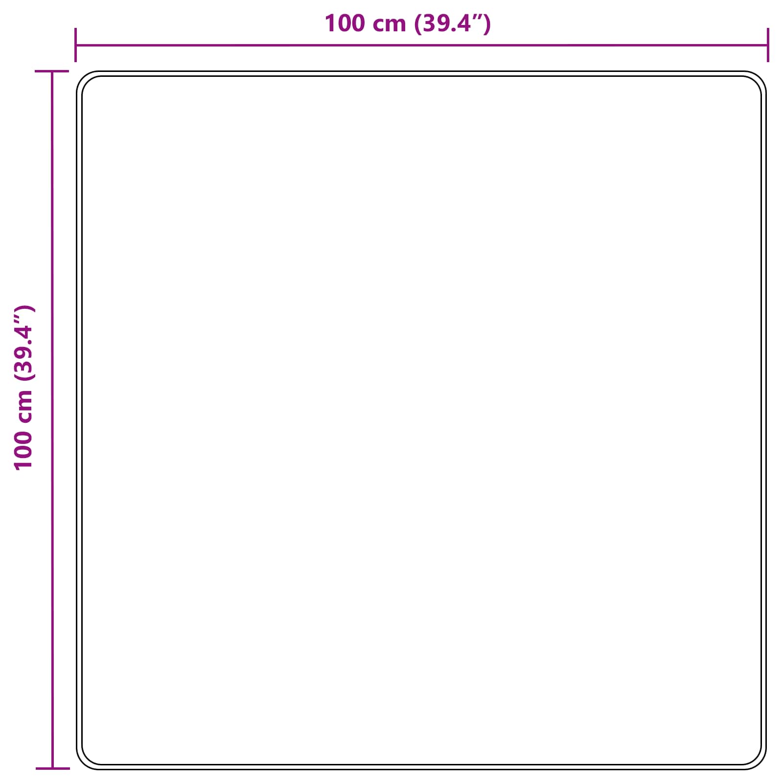 Traka za tepih MARSA Bijeli 100 x 100 cm Poliester i PVC