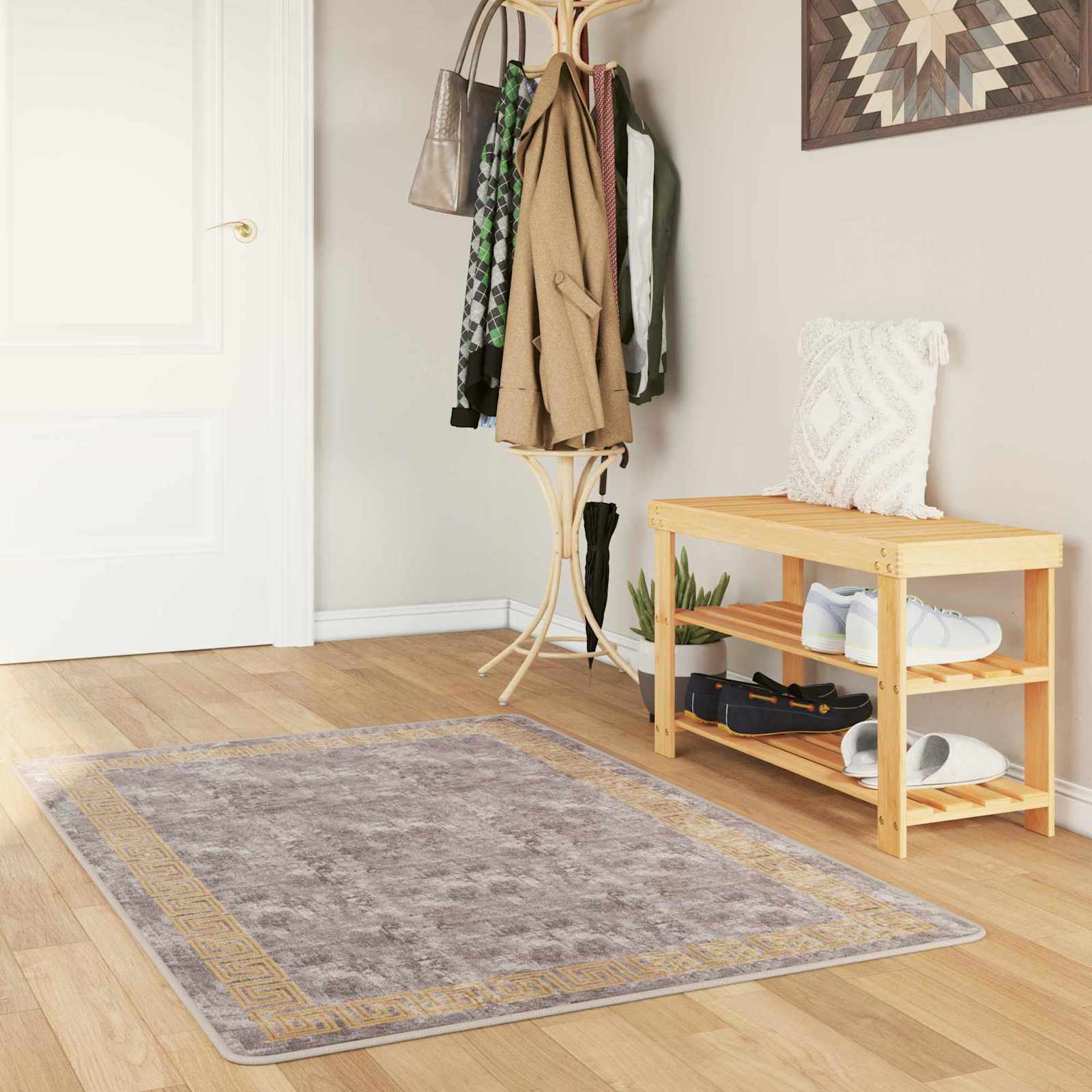 Traka za tepih MARSA Sivi 100 x 150 cm Poliester i PVC
