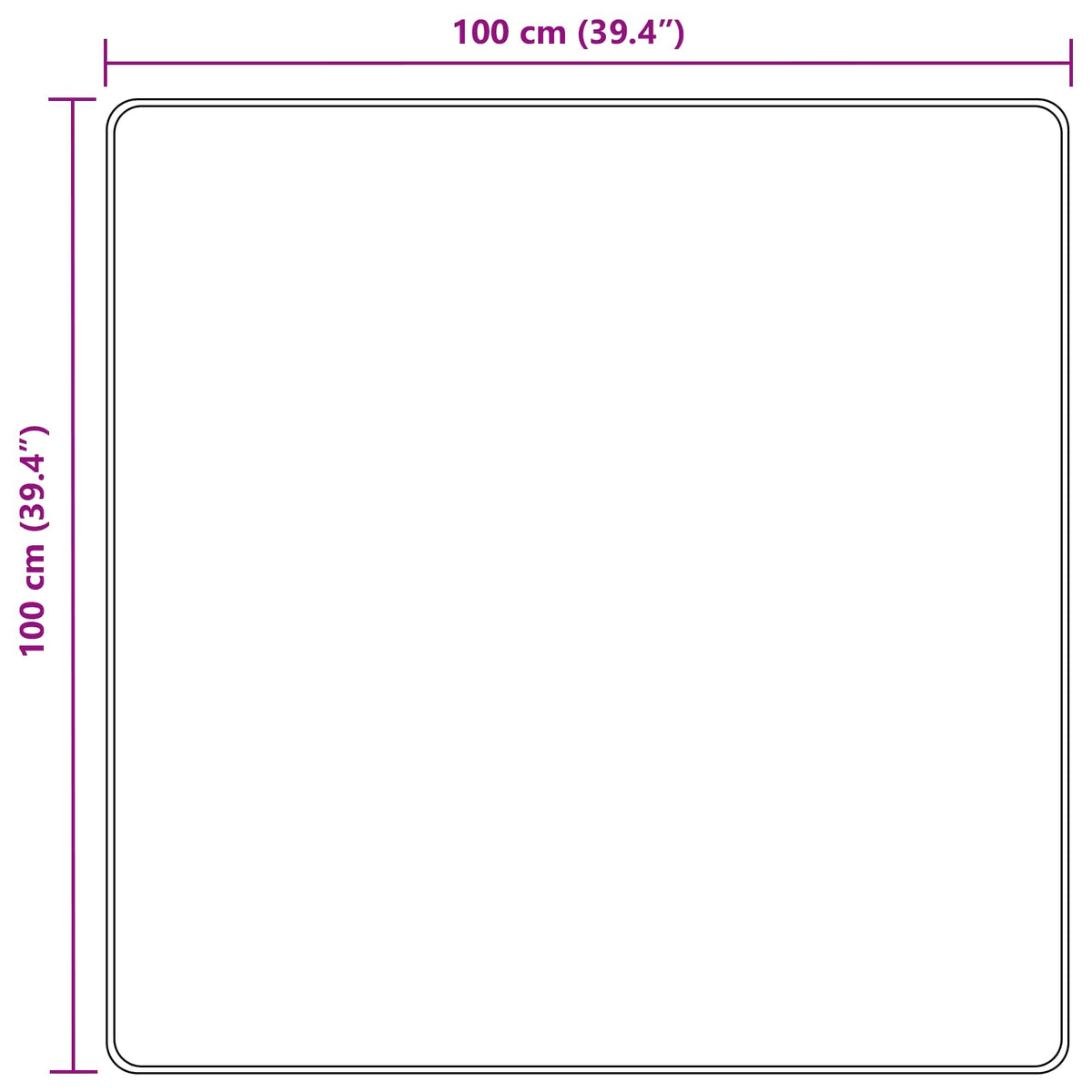 Traka za tepih MARSA Crna 100 x 100 cm Poliester i PVC