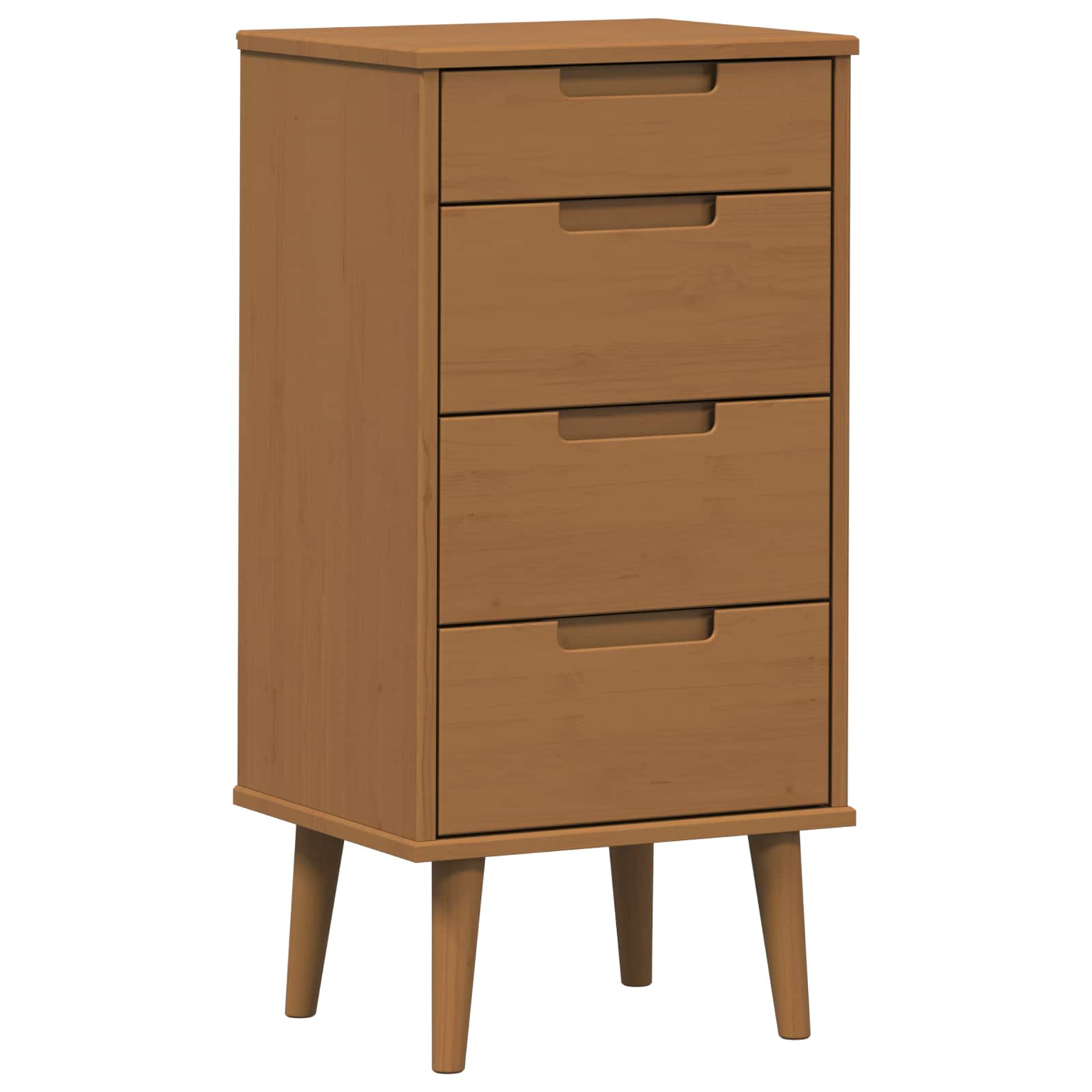 Komoda MOLDE Karamele 40 x 35 x 82 cm Masivna borovina