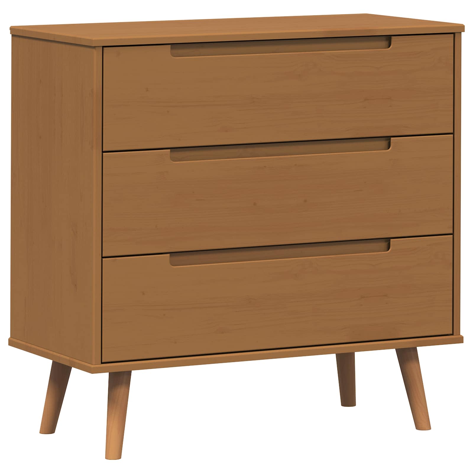 Komoda MOLDE Karamele 80 x 40 x 80 cm Masivna borovina