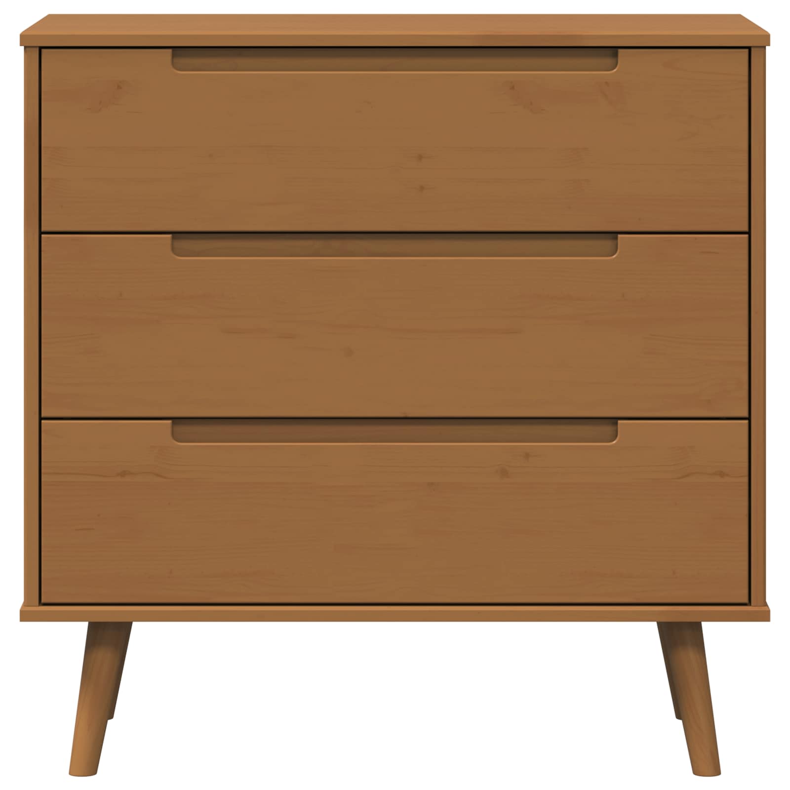 Komoda MOLDE Karamele 80 x 40 x 80 cm Masivna borovina