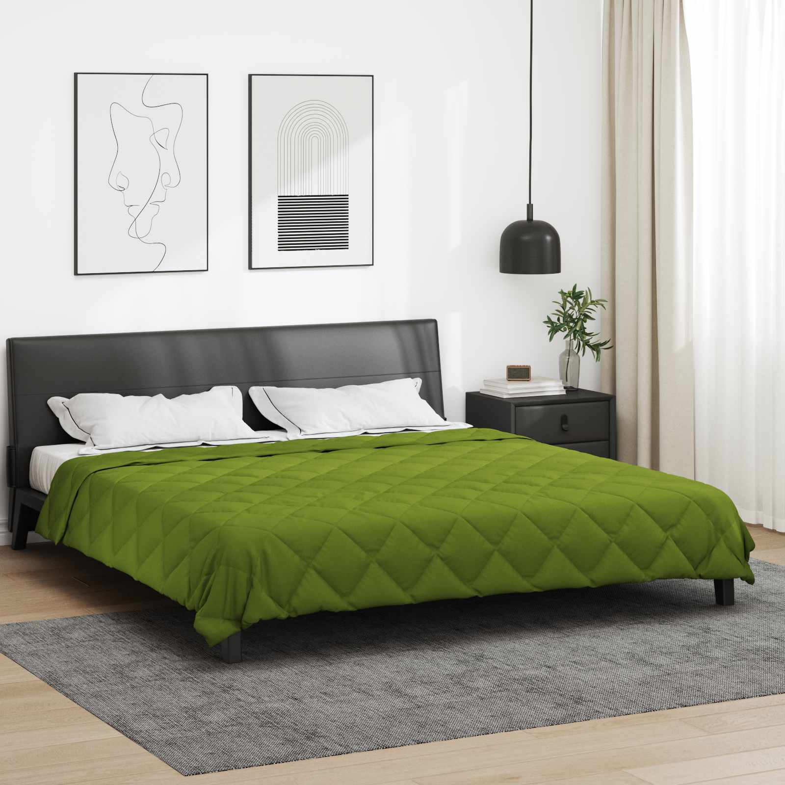 Ljetni pokrivač Zelena 220 x 200 cm Mikrovlakna