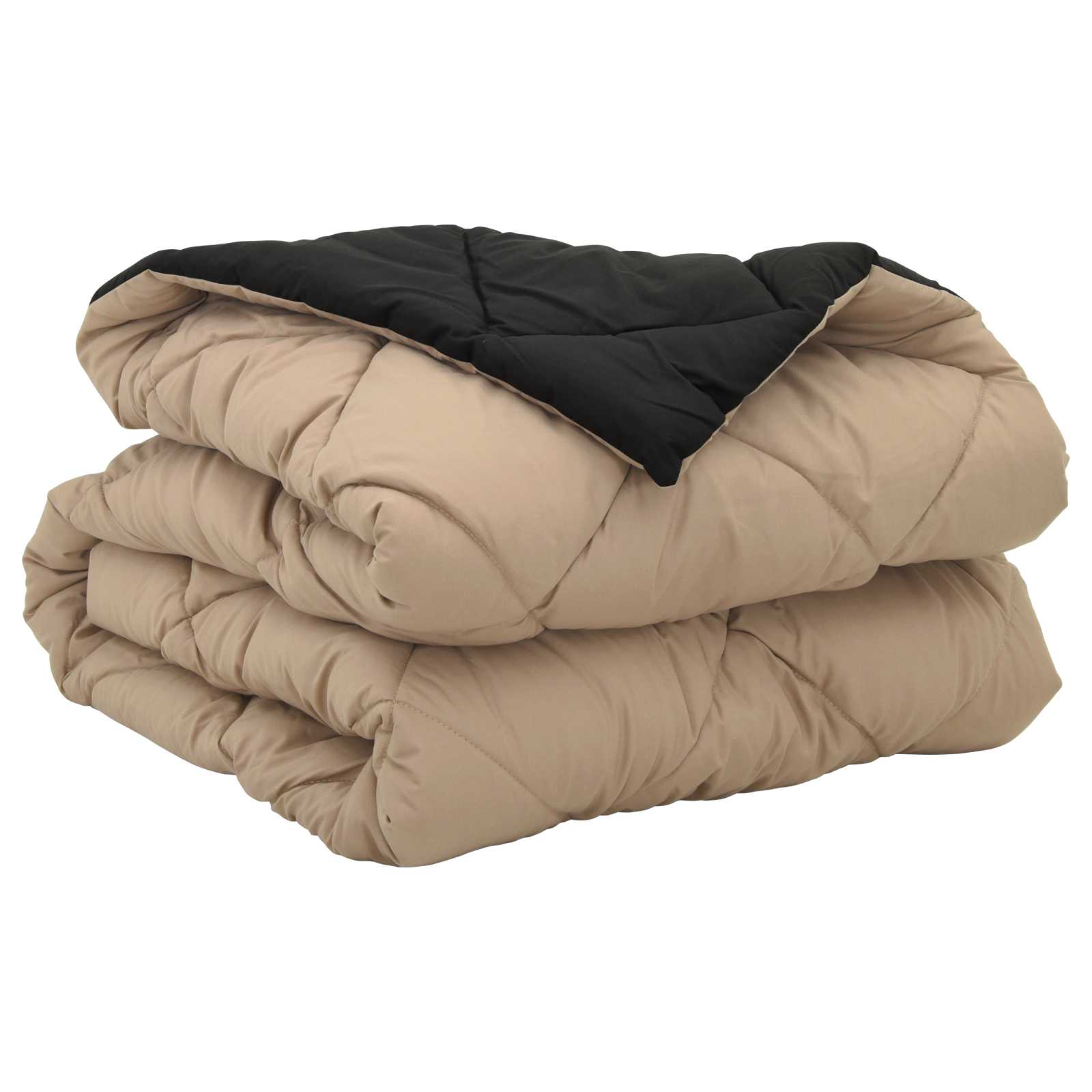 Ljetni pokrivač Crna i taupe 200 x 135 cm Mikrovlakna