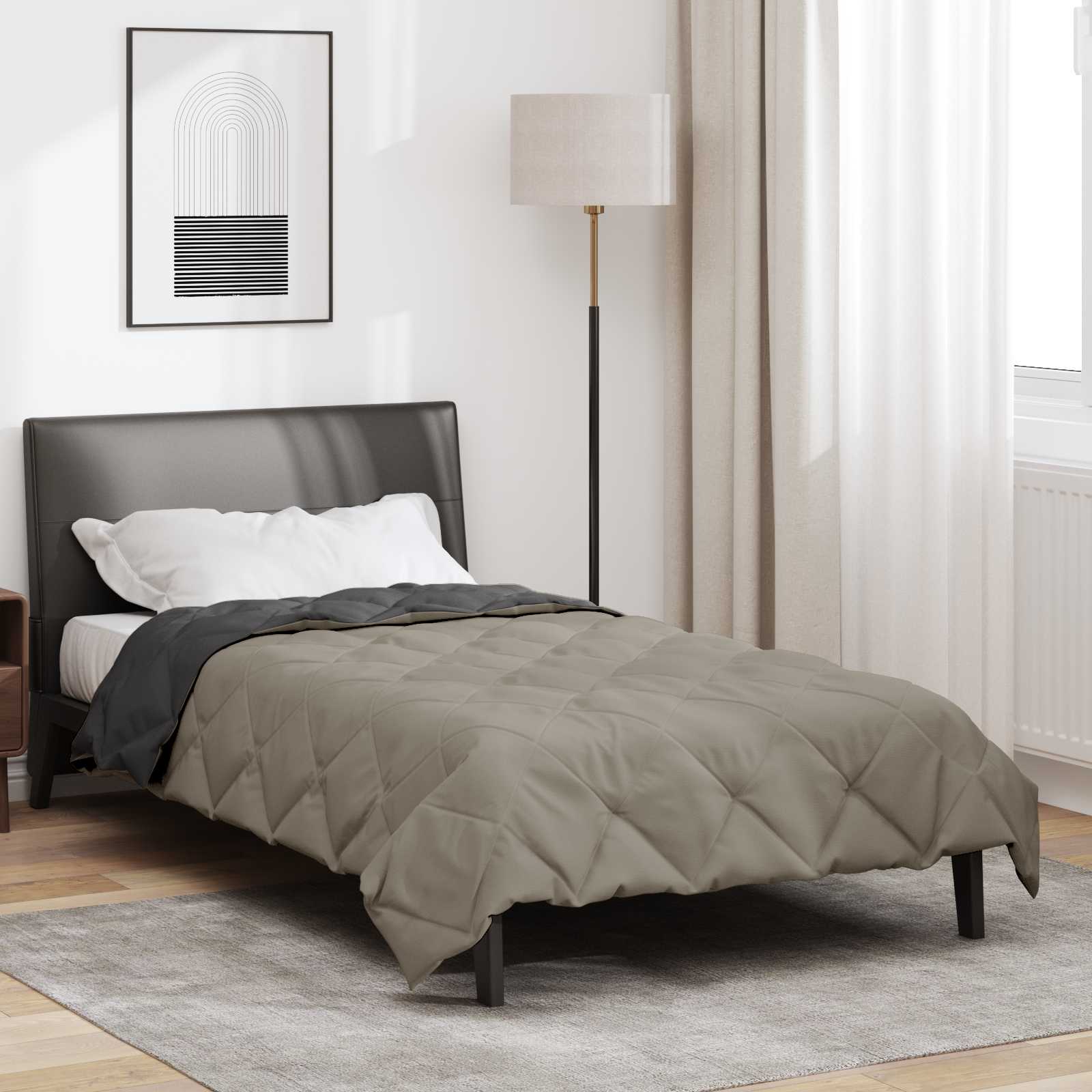 Ljetni pokrivač Svijetlo siva i antracit 220 x 135 cm