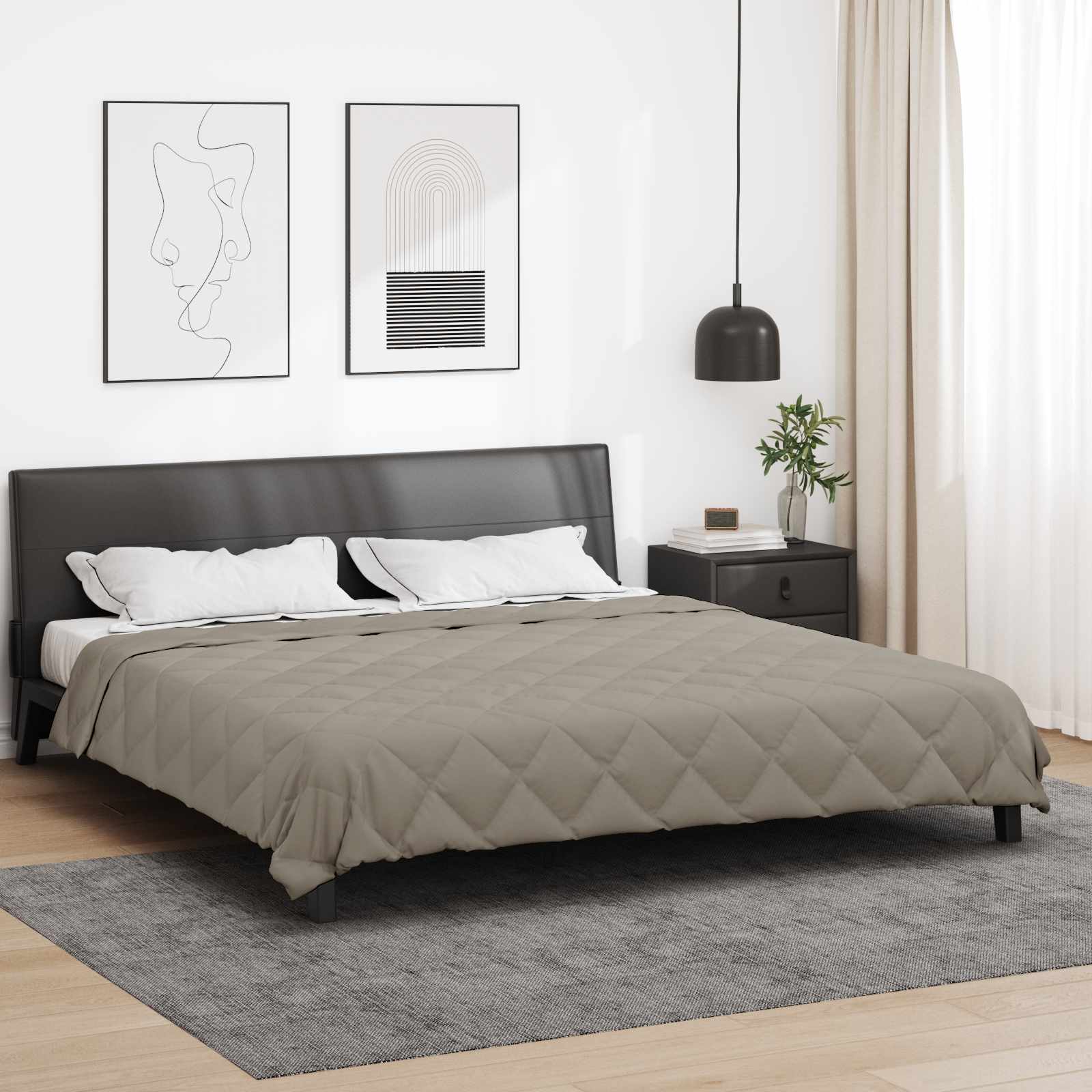 Puni pokrivač za cijelu godinu Svijetlo siva 240 x 260 cm