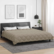 Zimska pokrivača Svijetlo siva 200 x 240 cm Mikrovlakna