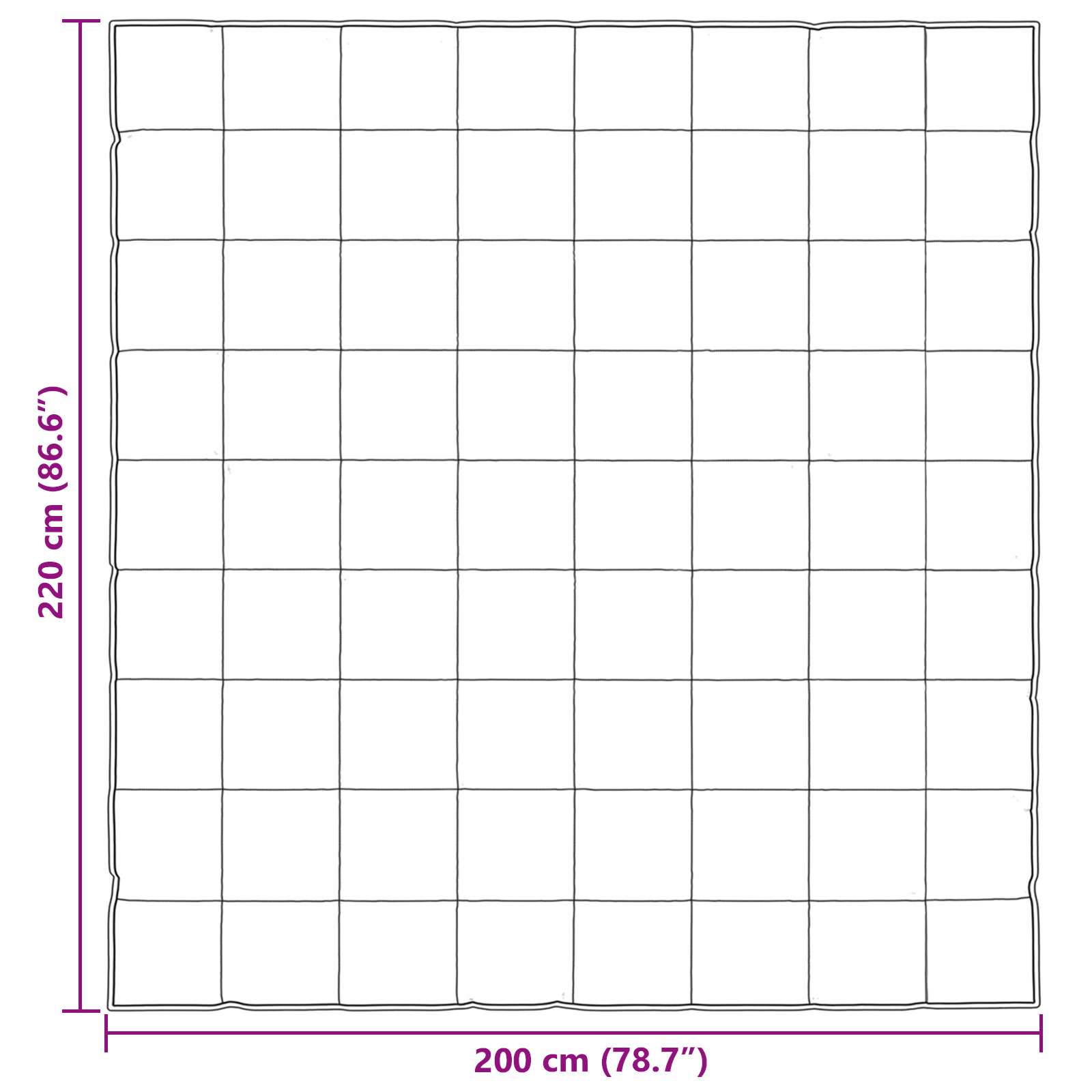 Zimska pokrivača Zlatno 200 x 220 cm Saten i mikrovlakna